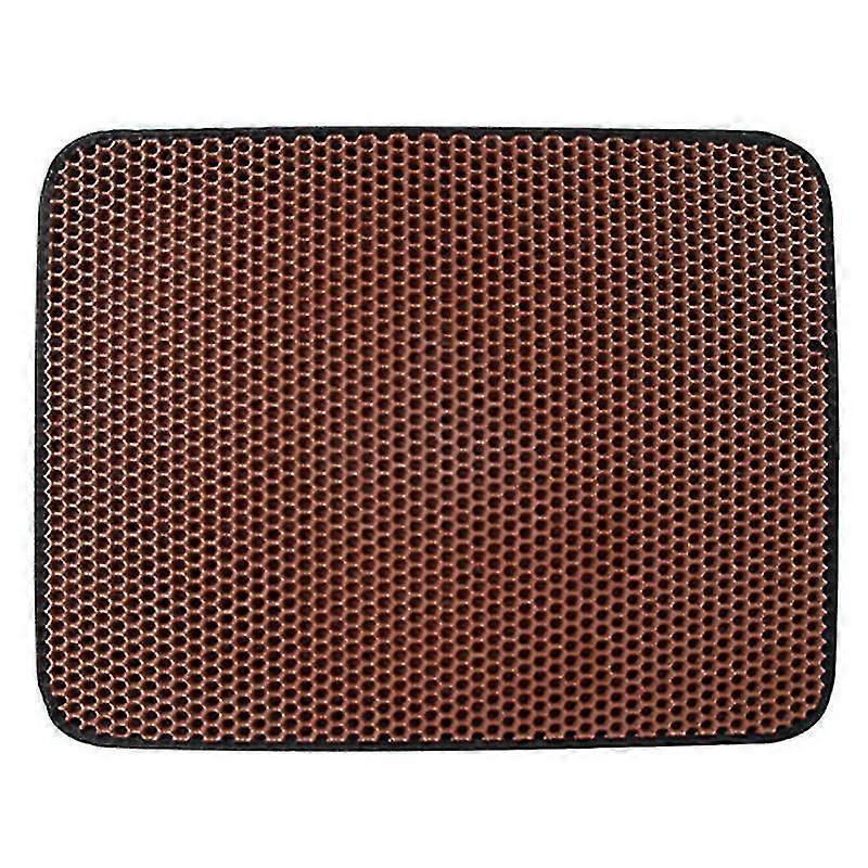 Aisiting Cat Litter Box Mat Double Layer