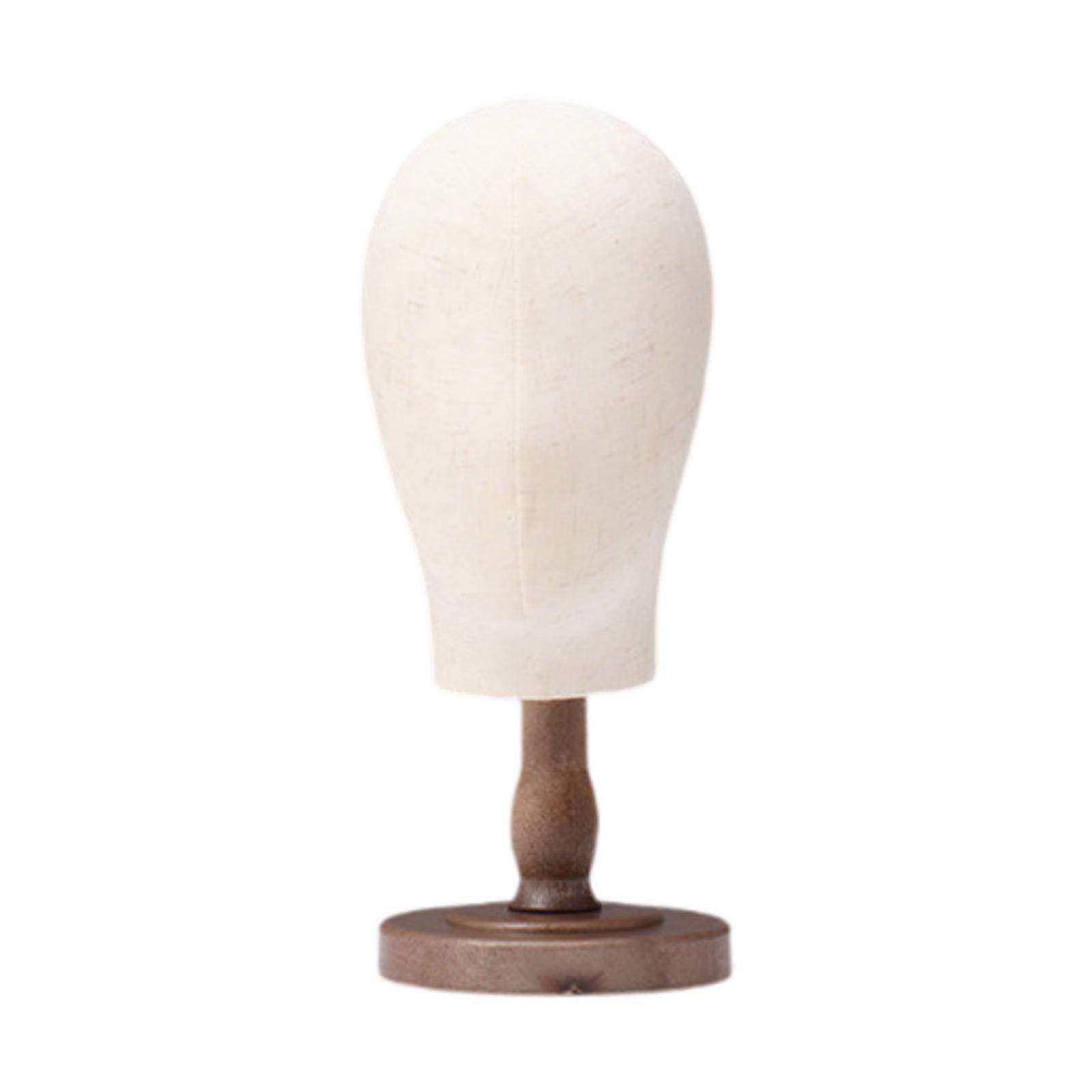 Mannequin Head Model Wig Head Fabric Head Versatile with Base Manikin Head Hat