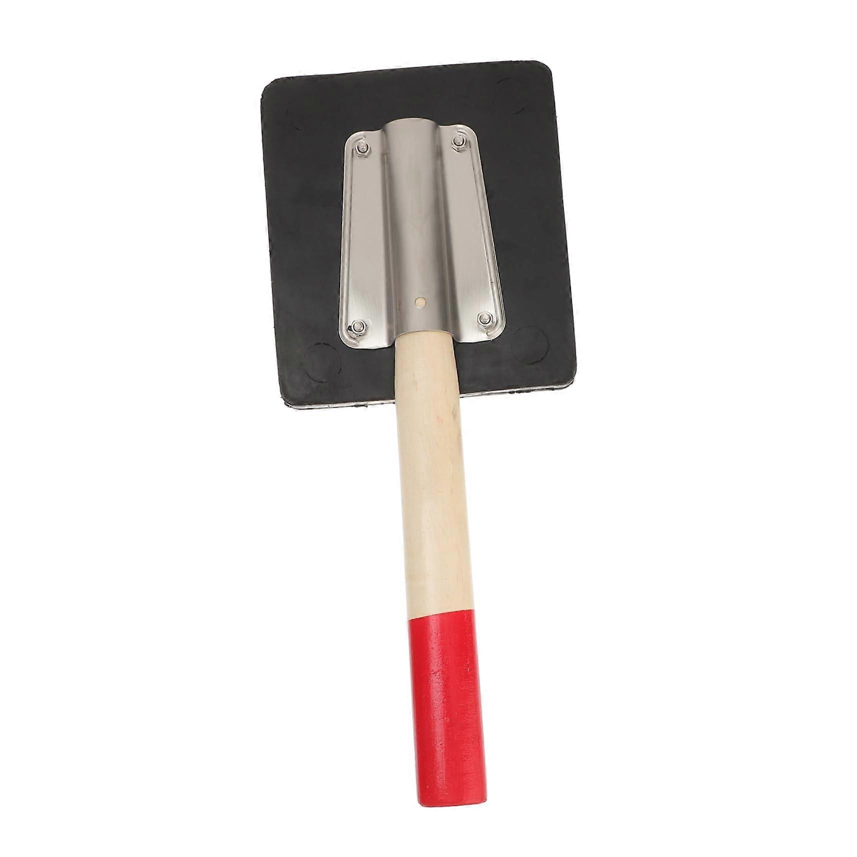 Tapping Block Wooden Handle Rubber Tool for Easy Floor Installation, 12-Inch Size, Durable and Essential Accessory