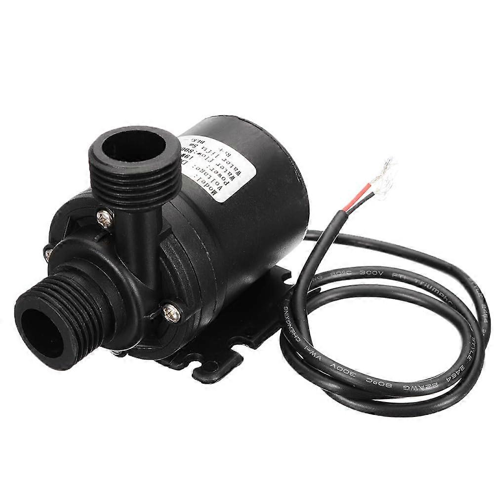 DC 12V Submersible Water Pump, Model MP, Brush Motor, 800 L/H Flow, 5 m Head, 1/2-Inch Outlet
