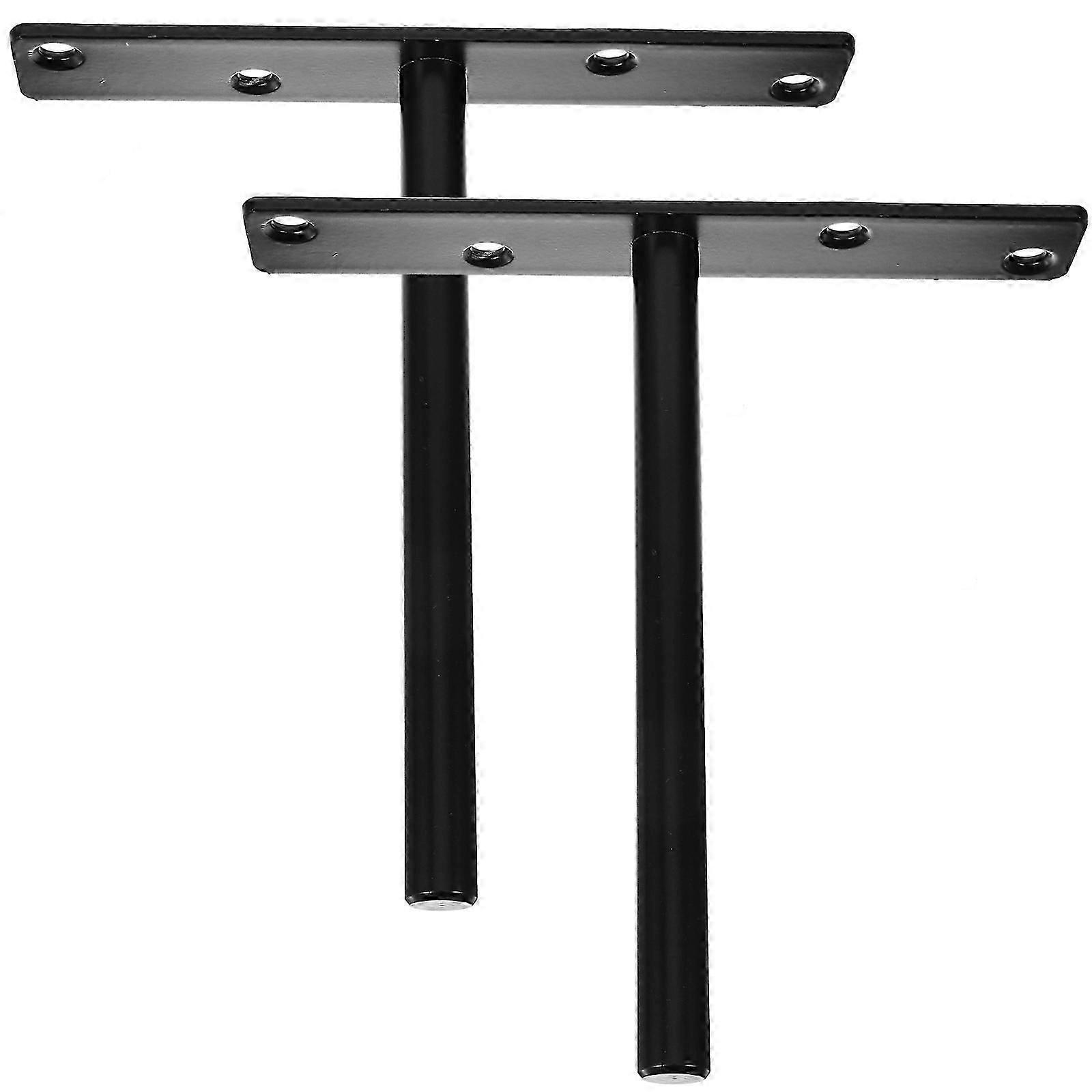 2pcs Floating Shelf Brackets Wall Mounted Shelf Brackets Hidden Brackets for Wood Shelf