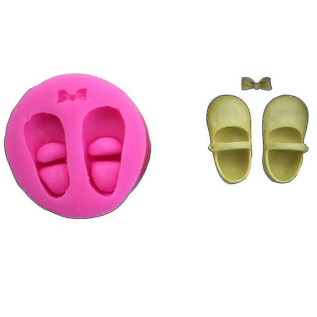 ミニフクロウベーキングツールシューズシェイプDIY手作り石鹸シリコンモールドクレートフォンダンケーキモールド