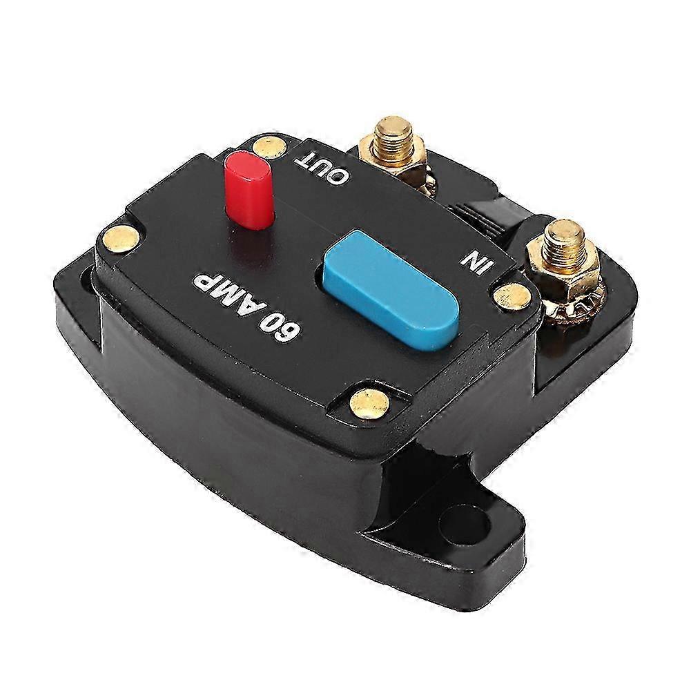Stereo System Fuse Holder 12V 60A Manual Reset