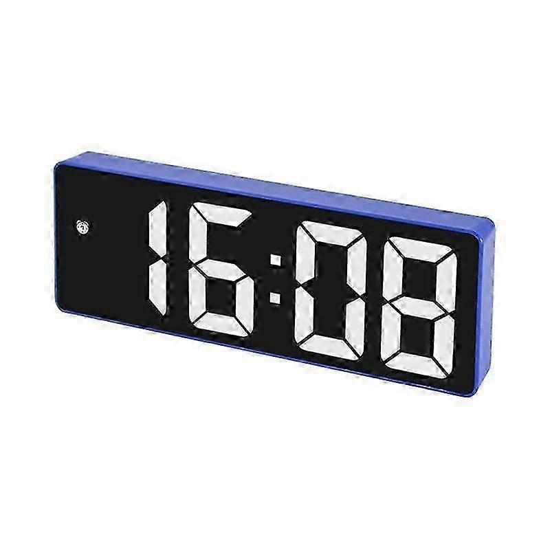Digital Alarm Clock, LED Clock for Bedroom, Electronic Desktop Clock with Temperature Display, Smal