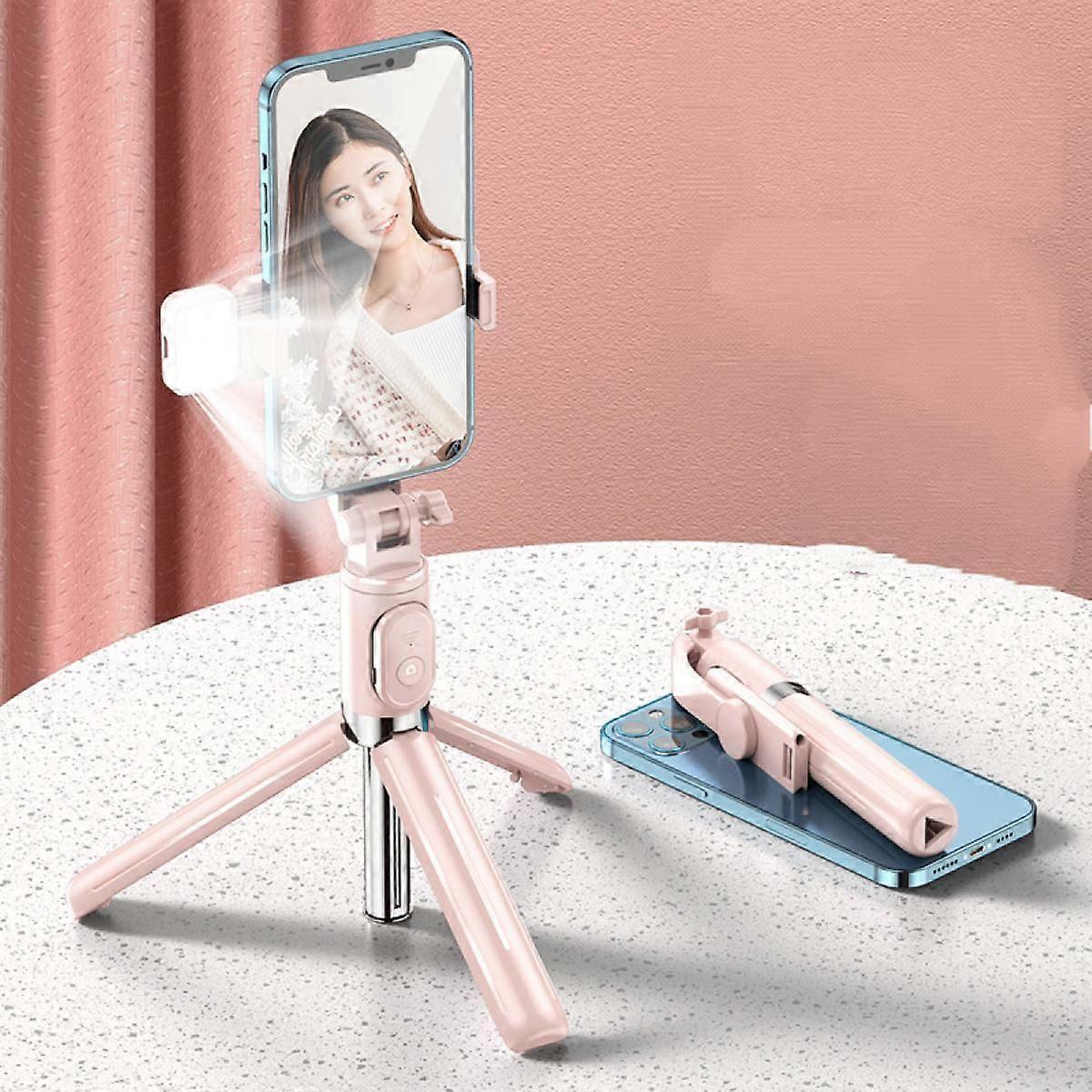 Bluetooth Self Timer Lever Integrated Tripod Multifunctional Mobile Phone Self Timer Artifact With Fill Light