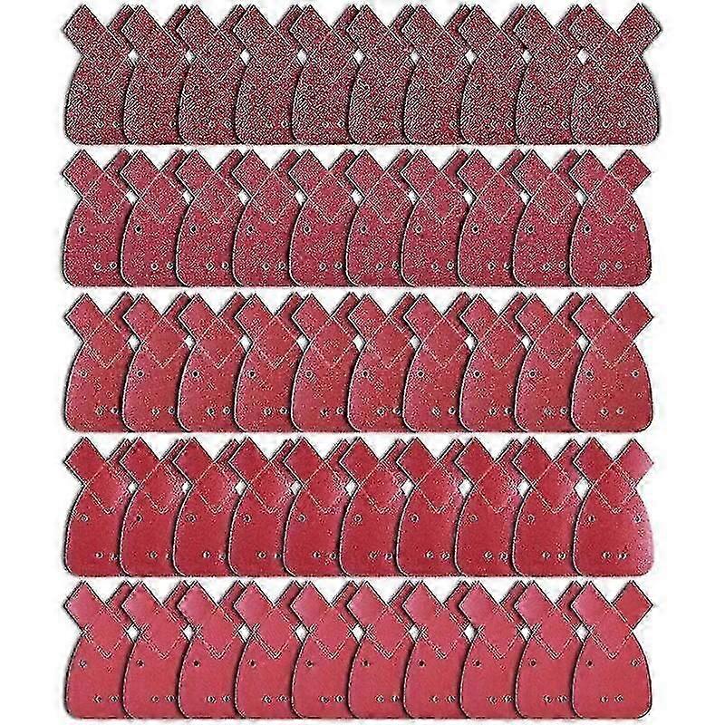 100 Pieces Abrasive Sheets Triangular Sanding Paper 170*140*95 , For Multifunction Sander80