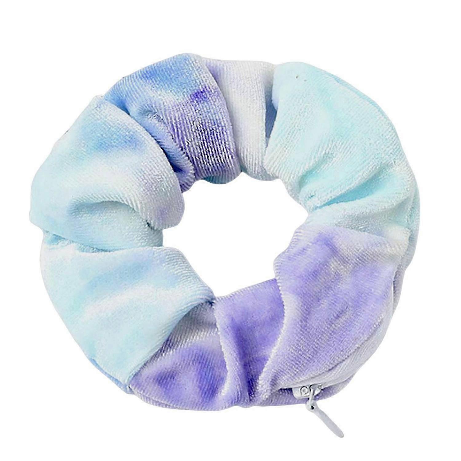 Tie Dye Imprimeu Cravată de păr Elastică mare Bandă de păr mare Țesătură de catifea Fată Coadă de cal Titular cap