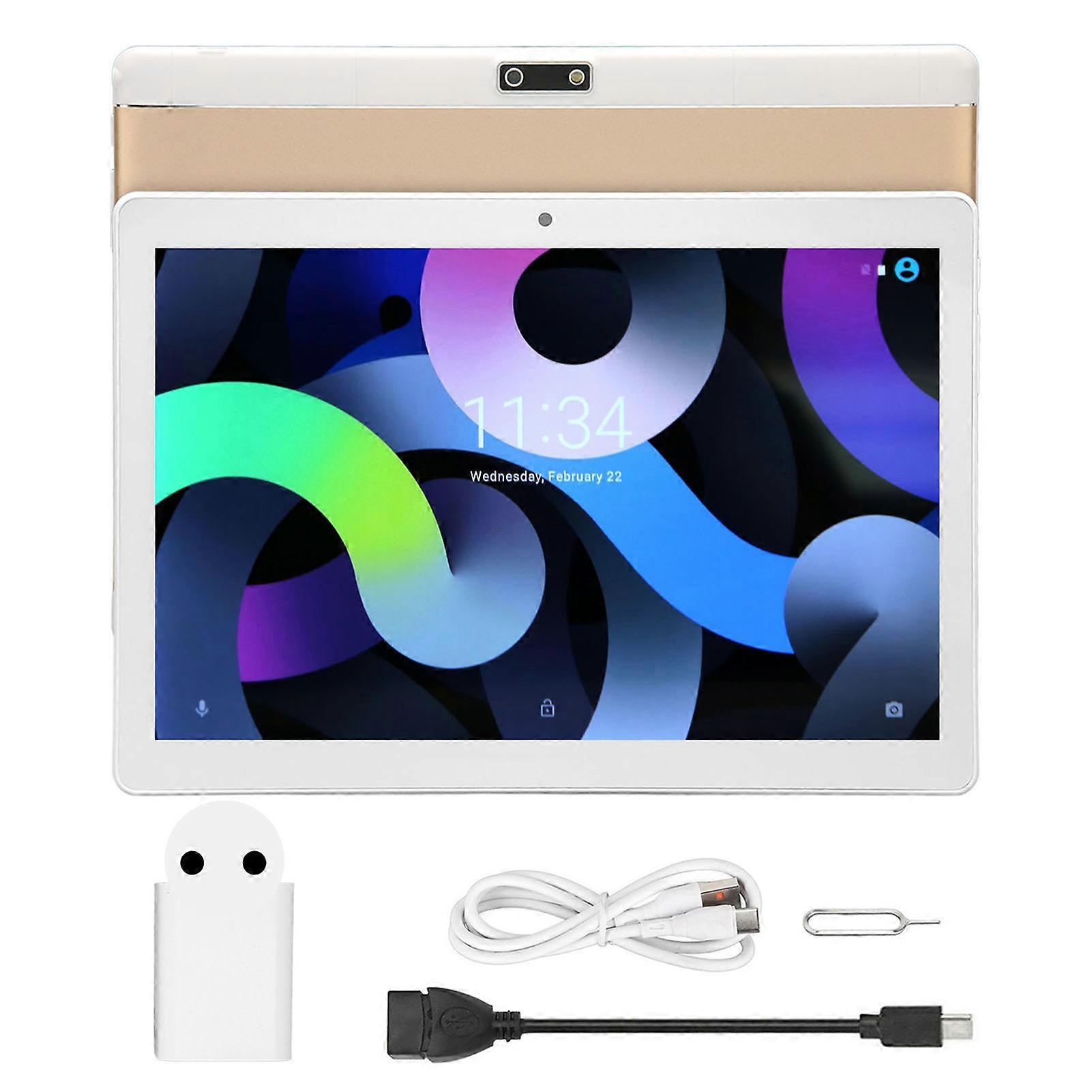 10,1 polegadas para Android 12.0 4G Call 5G WiFi 12GB RAM 256GB ROM 1920x1200 IPS 8MP 20MP Câmeras Tablet PC