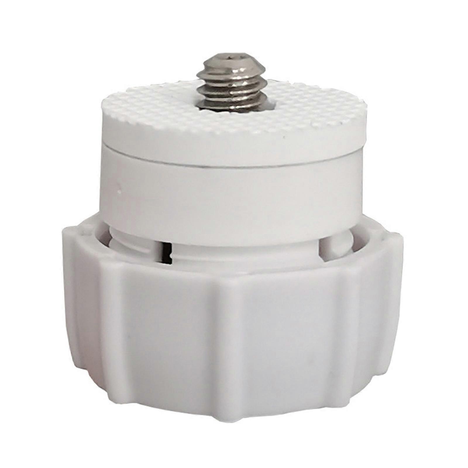 1/4 Screw to 17mm Ball Mount Base Mount Stand Interfaces Socket Joint for Tripod Camera Car Monitor Phone Holder White