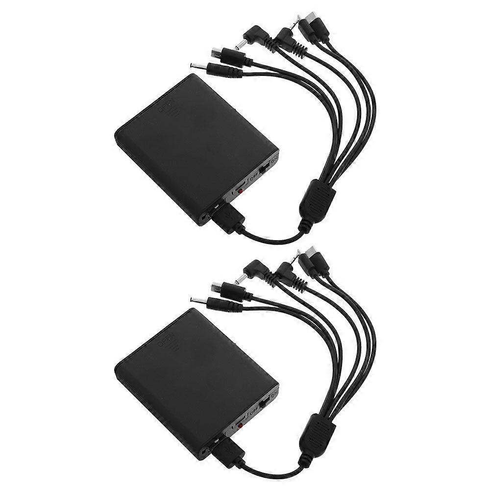 2pcs Safe Box Backup Battery Box External Power Pack Easy Replacement Emergency Power Supply for Home Office Store Safe Box