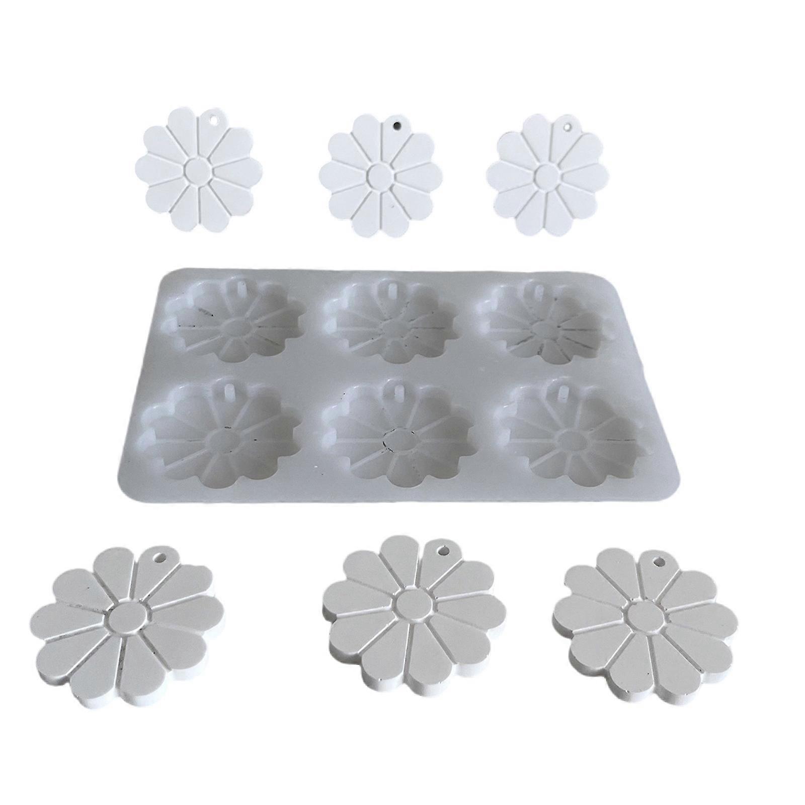 User Friendly Silicone Flower Mold Practical Silicone Pendant Mold With Detailed Flower Pattern For Artistic Creation