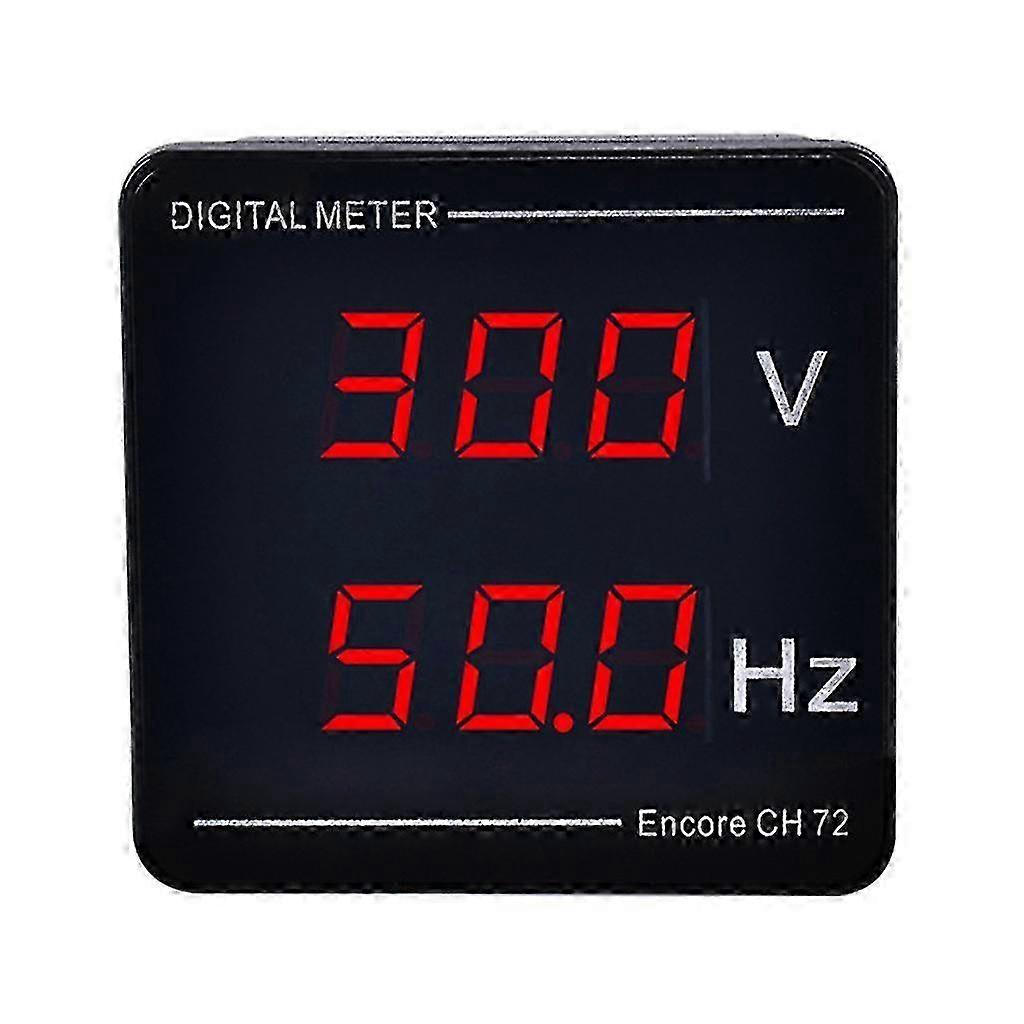 Digital Voltmeter Panel with LED Display for AC 50-500V Frequency Monitoring