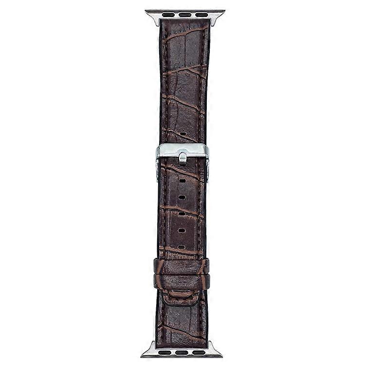 Replacement Strap Compatible For Apple Watch Series 10 9 8 7 SE 6 5 4 3 2 1 42mm 41mm 40mm 38mm Bamboo Texture PU + Silicone Watch