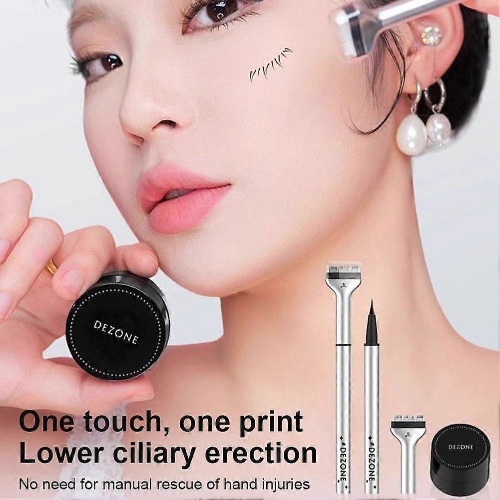 Black (A)$DEZONE lower eyelash artifact lower eyelash mascara seal eyeliner waterproof and sweat-proof non-smudge