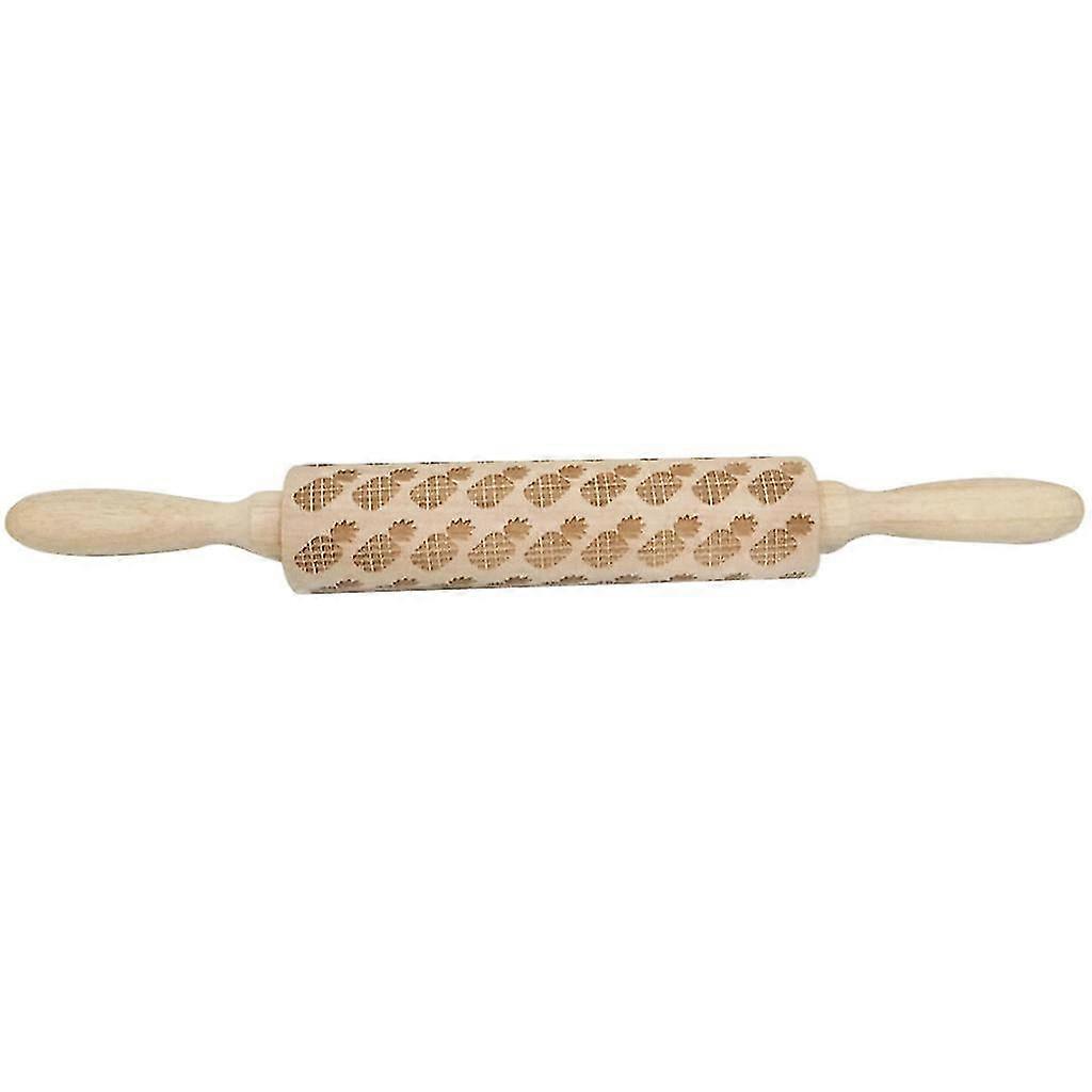 Holiday Embossed Rolling Pin for Festive Baking - Create Beautiful Cookie and Pastry Designs for Christmas