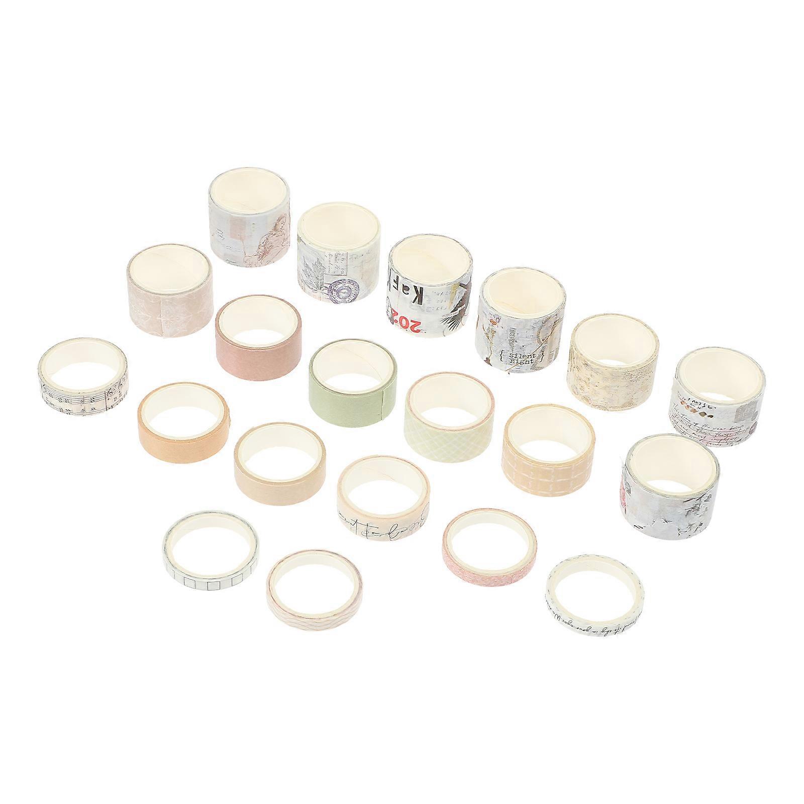 20 rolls of Decorative Washi Tapes Adhesive Tapes Washi DIY Planner Scrapbook Tapes