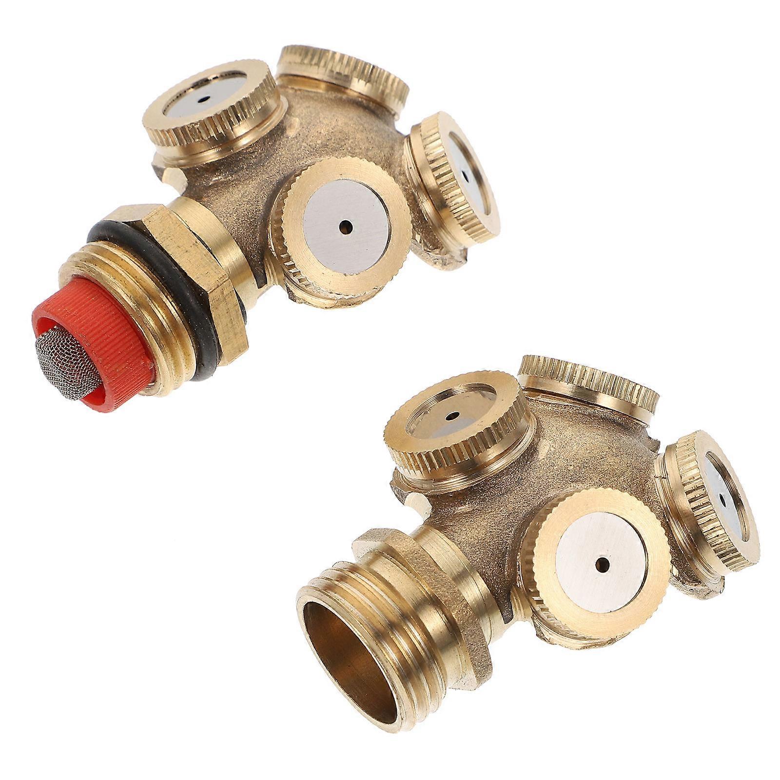 Golden Sprinkler with 4 Holes for Uniform Water Output and Durable Use in Garden