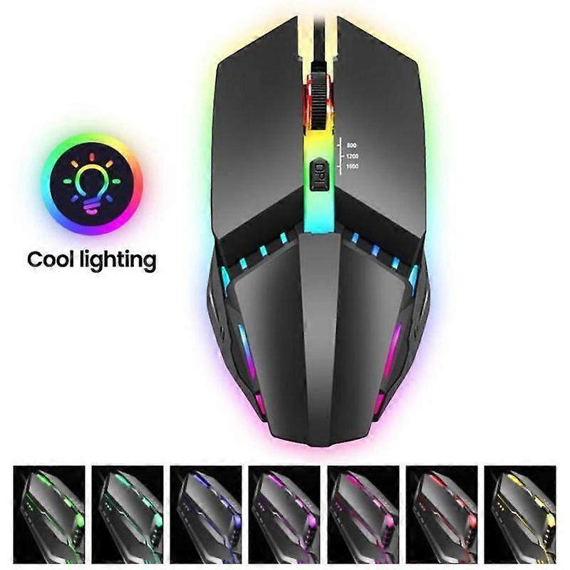 Mouse - Wired Gaming Mouse - GAGAFEEL - Colorful LED Breathing Light - 15m Portable Office Universal Mouse
