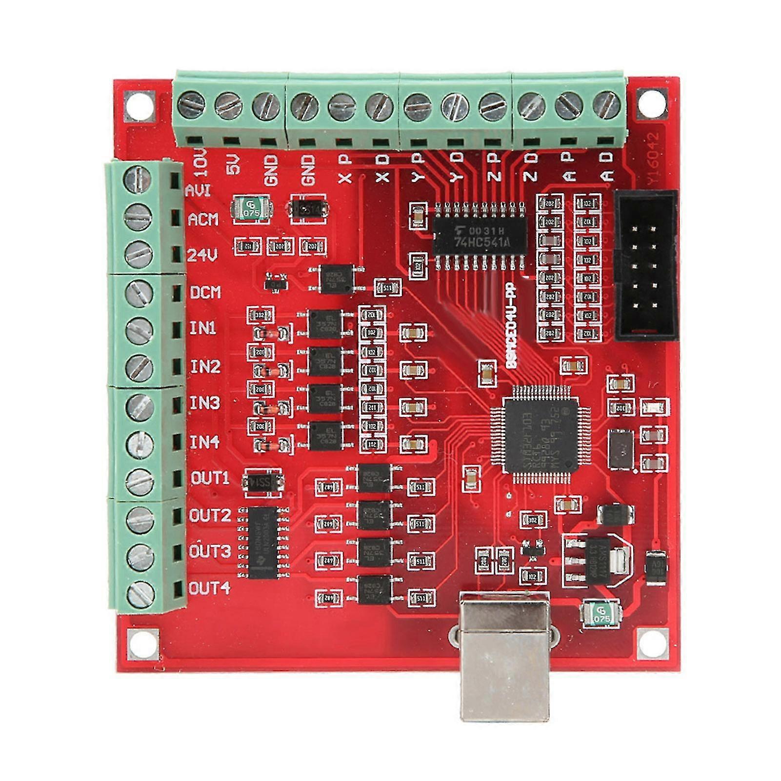 2025 CNC USB MACH3 100Khz Red Break Out Board Support Stepper Motor Drive Servo Drive