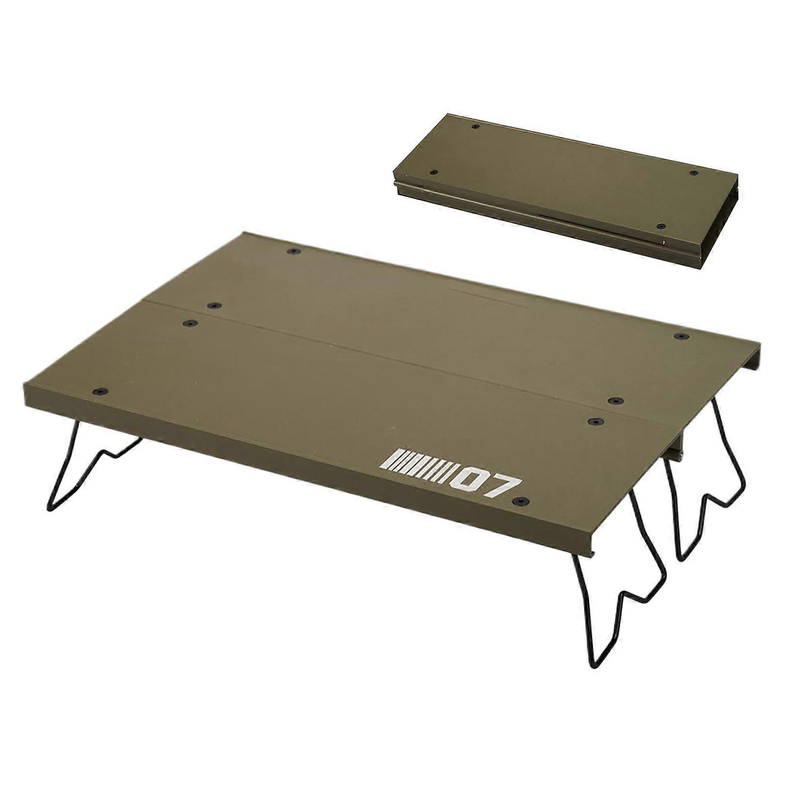 Folding table for camping – lightweight aluminum alloy for outdoor use – picnic, hiking, fishing, laptop
