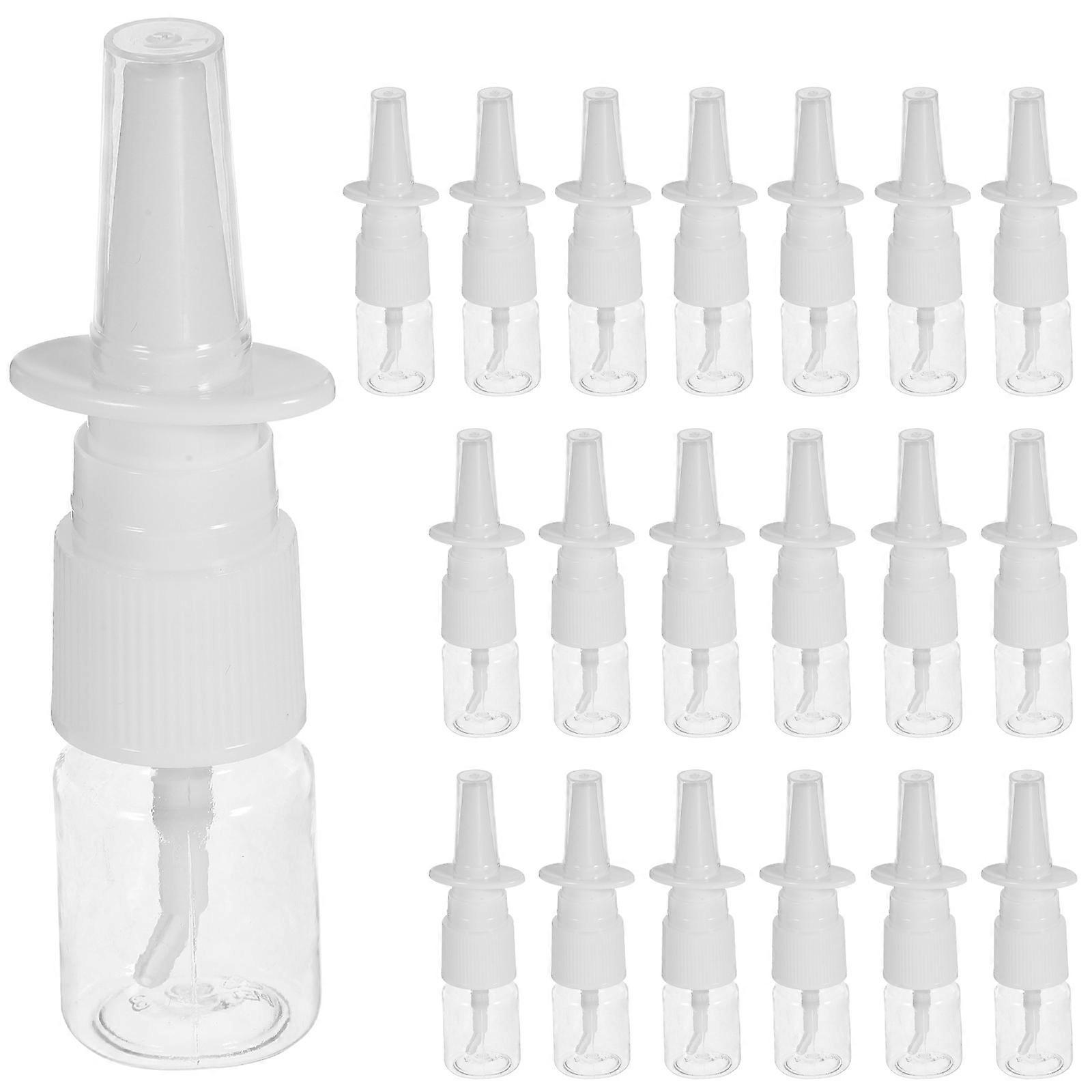 20 Pcs Thickened Transparent Pet Spray Bottles Refillable Portable Mist Sprayers Leak Proof Design for Travel Outdoor Use Compact Plastic Containers