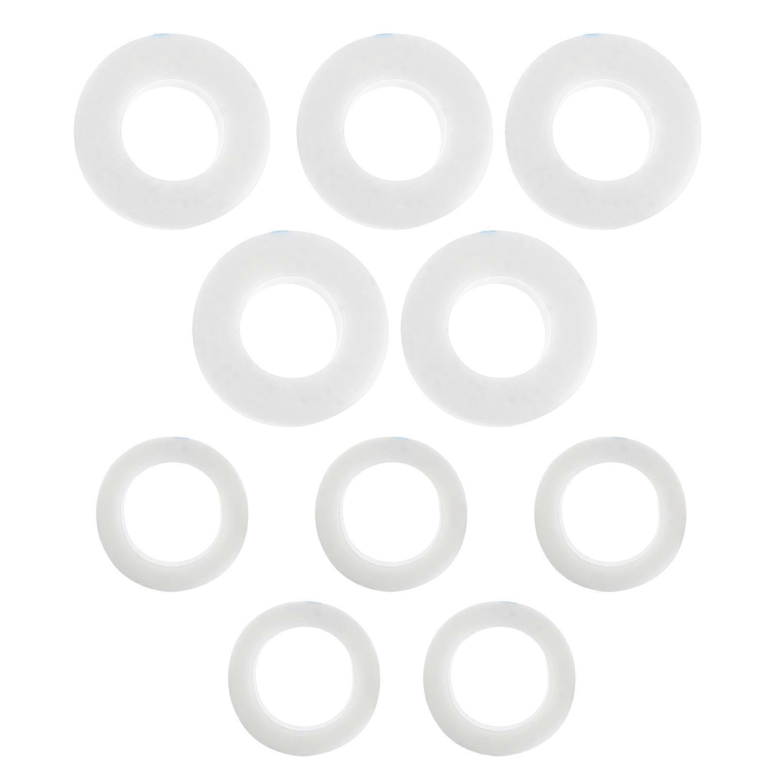 10pcs White Eyelash Grafting Tape for Makeup Isolation – Durable, Easy Peel, Professional Use for Beauty Salons and Eye Makeup Applications