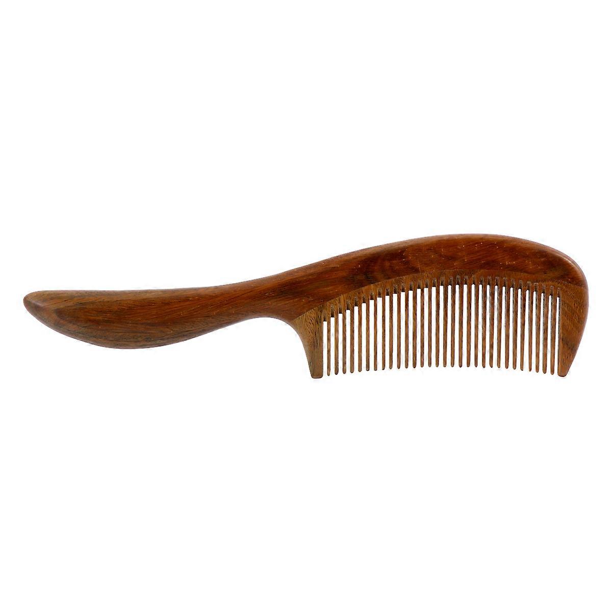 Sandalwood Wide Tooth Comb for Daily Use Massage Tool .00X5.00X1.00CM Synthetic Material 1Pcs