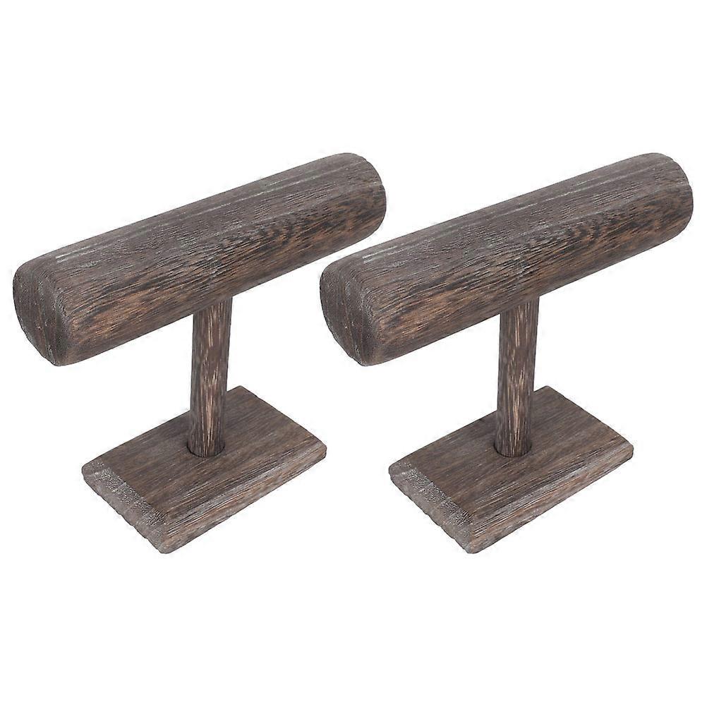 Watch Display Stand Holder Wood Material Hair Ties Display Stand Family Members Countertop 15x20cm 2Pcs