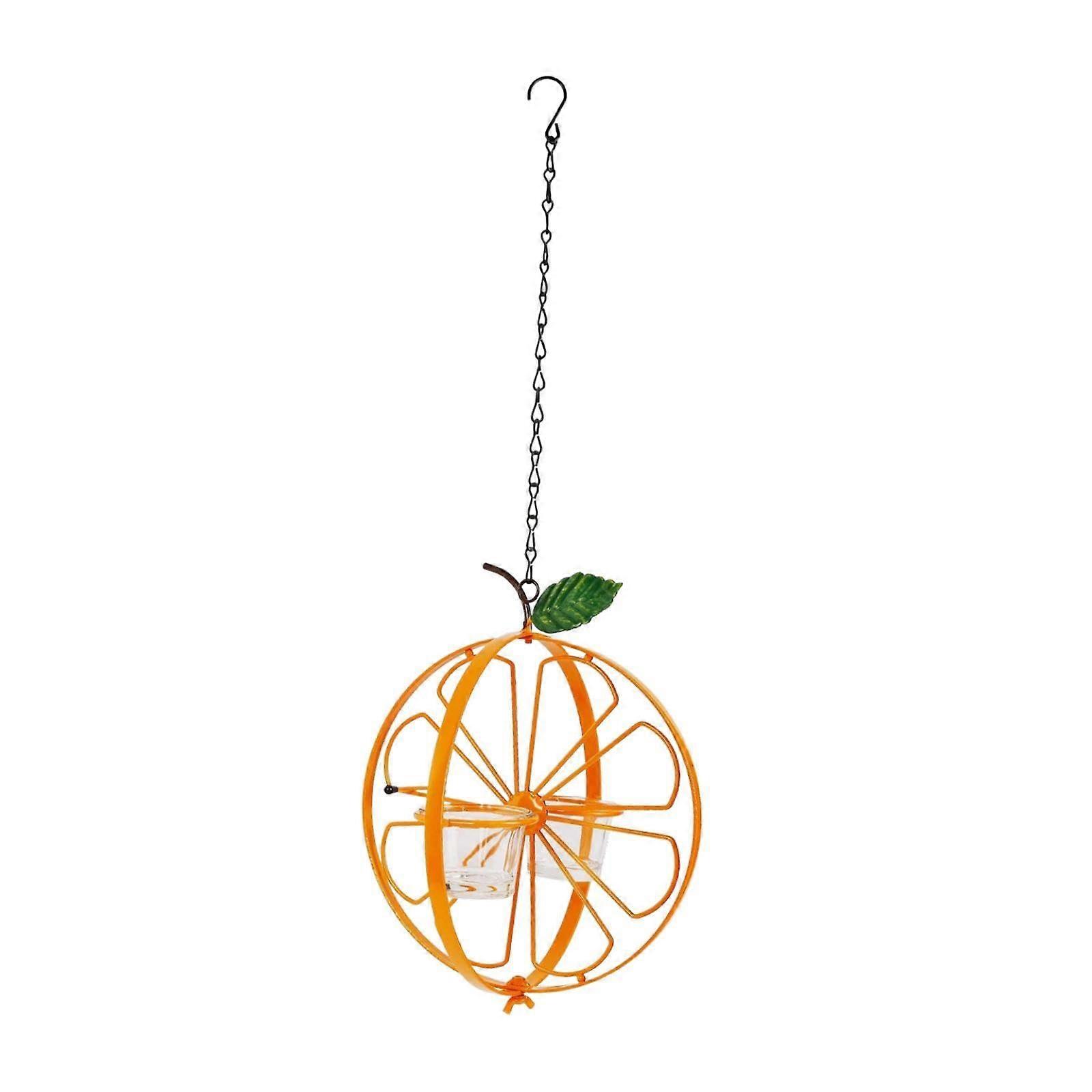 Oriole Bird Feeder, Orange Fruit Feeder, Metal Hanging Container, Grape Jelly Drinking Container for Garden