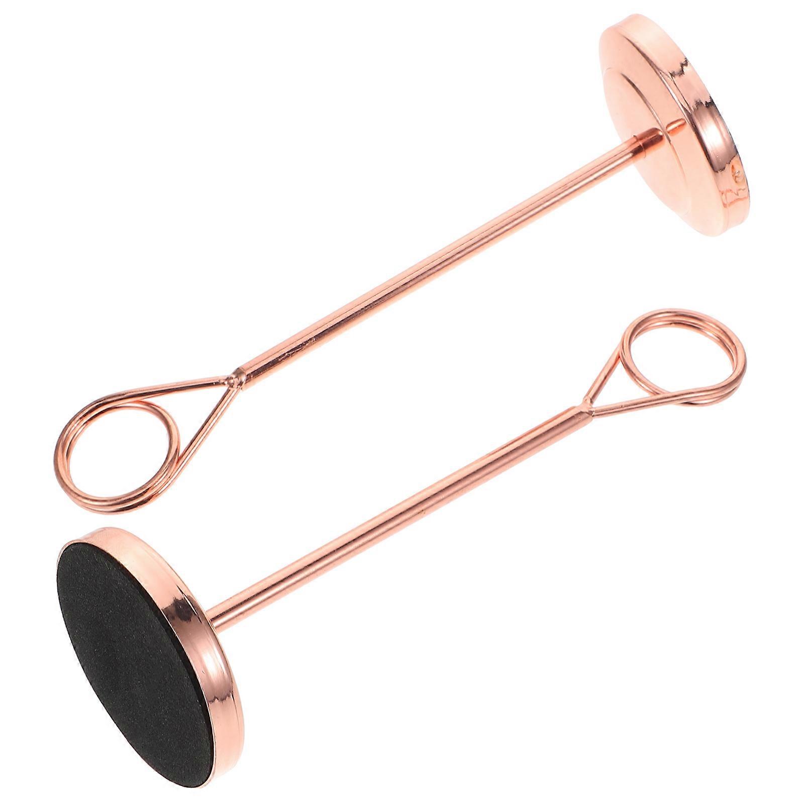 Stainless Steel Table Number Holder Elegant Design Photo Card Display For Wedding Use 2Pcs