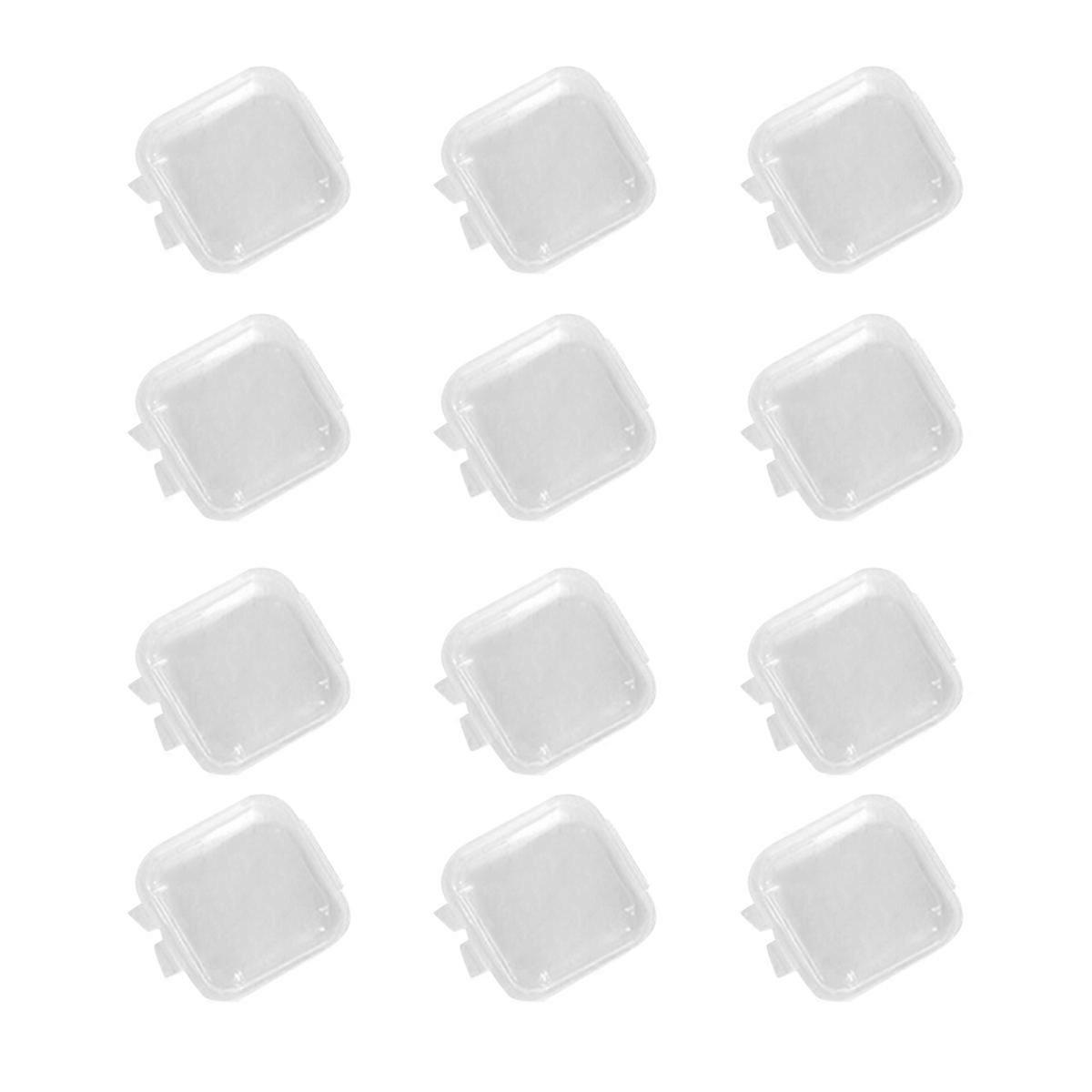 Mini Transparent Plastic Box Necklace Plastic Box Craft Items Storage 12Pcs