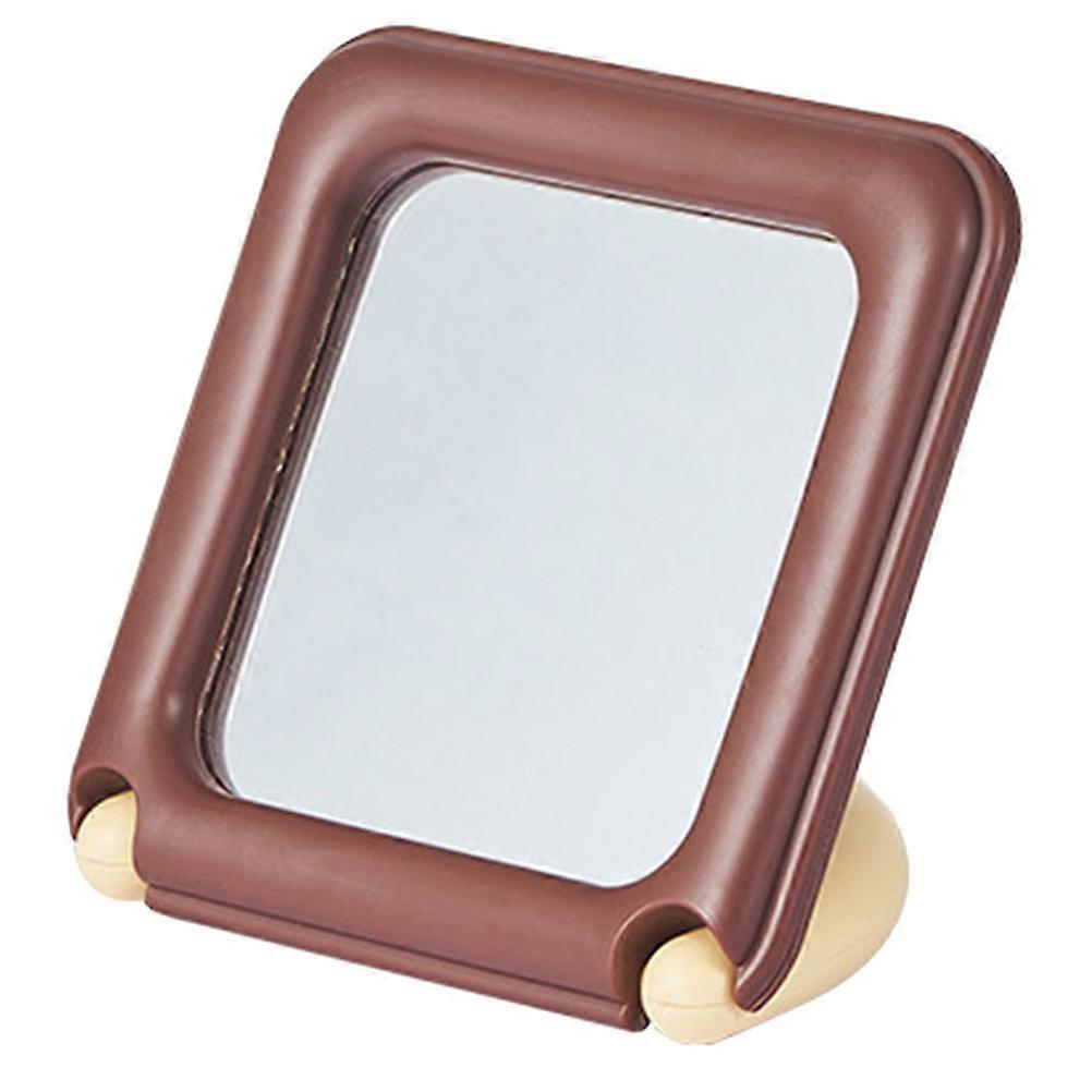 Make-Up Mirror Retro-Inspired Design Magnifying Plastic Silver Mirror Desktop Mirror For Women 1Pack