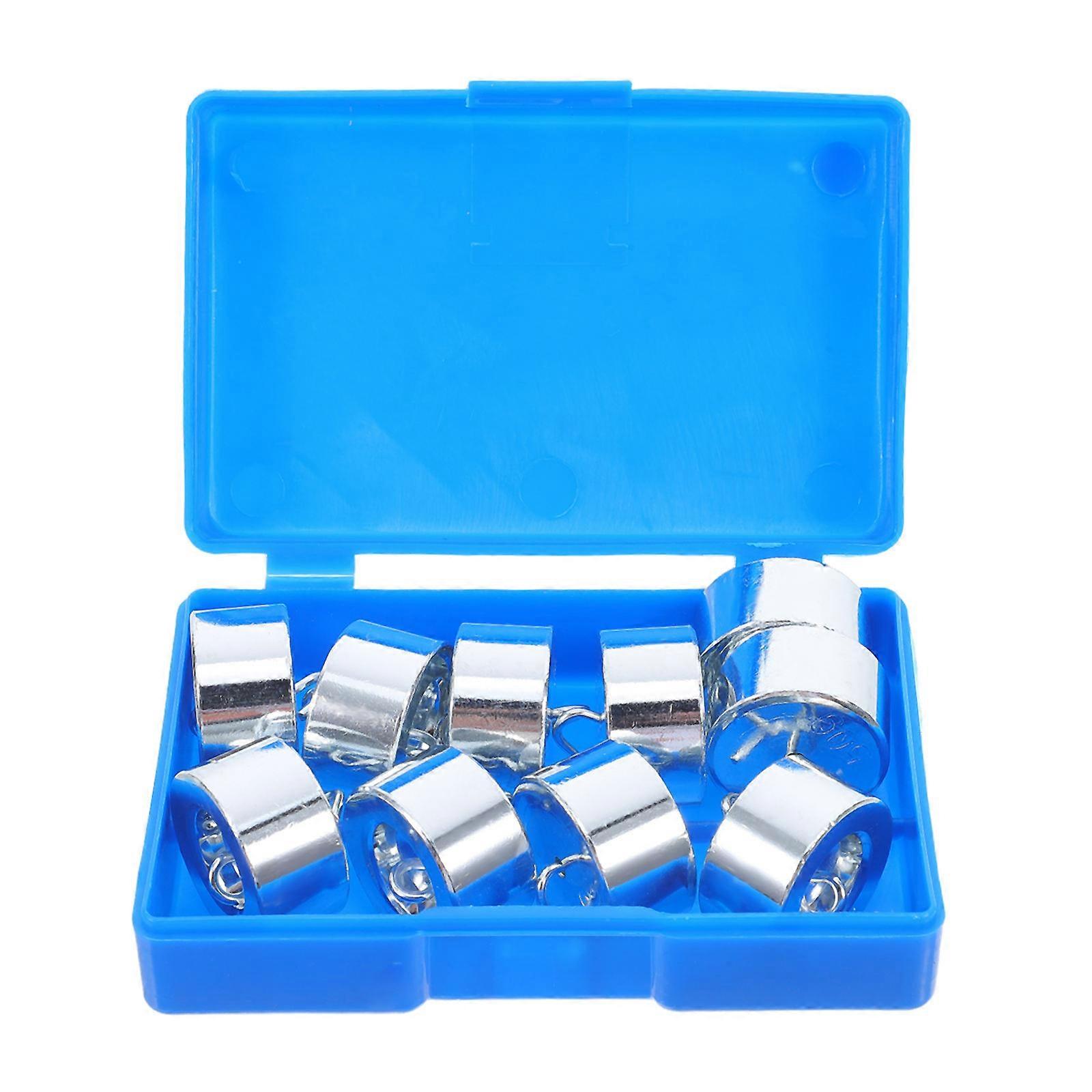 Density Measurement Set Iron Hook Weights Kit For Hands On Learning Physics Study Silver 2.50X2.00X2.00CM 10Pcs