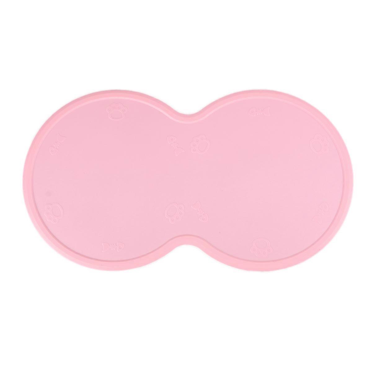 Silicone Pet Feeding Mat, Non Slip, Heat & Cold Resistant, Easy Clean, , for Dogs & Cats, Light Pink