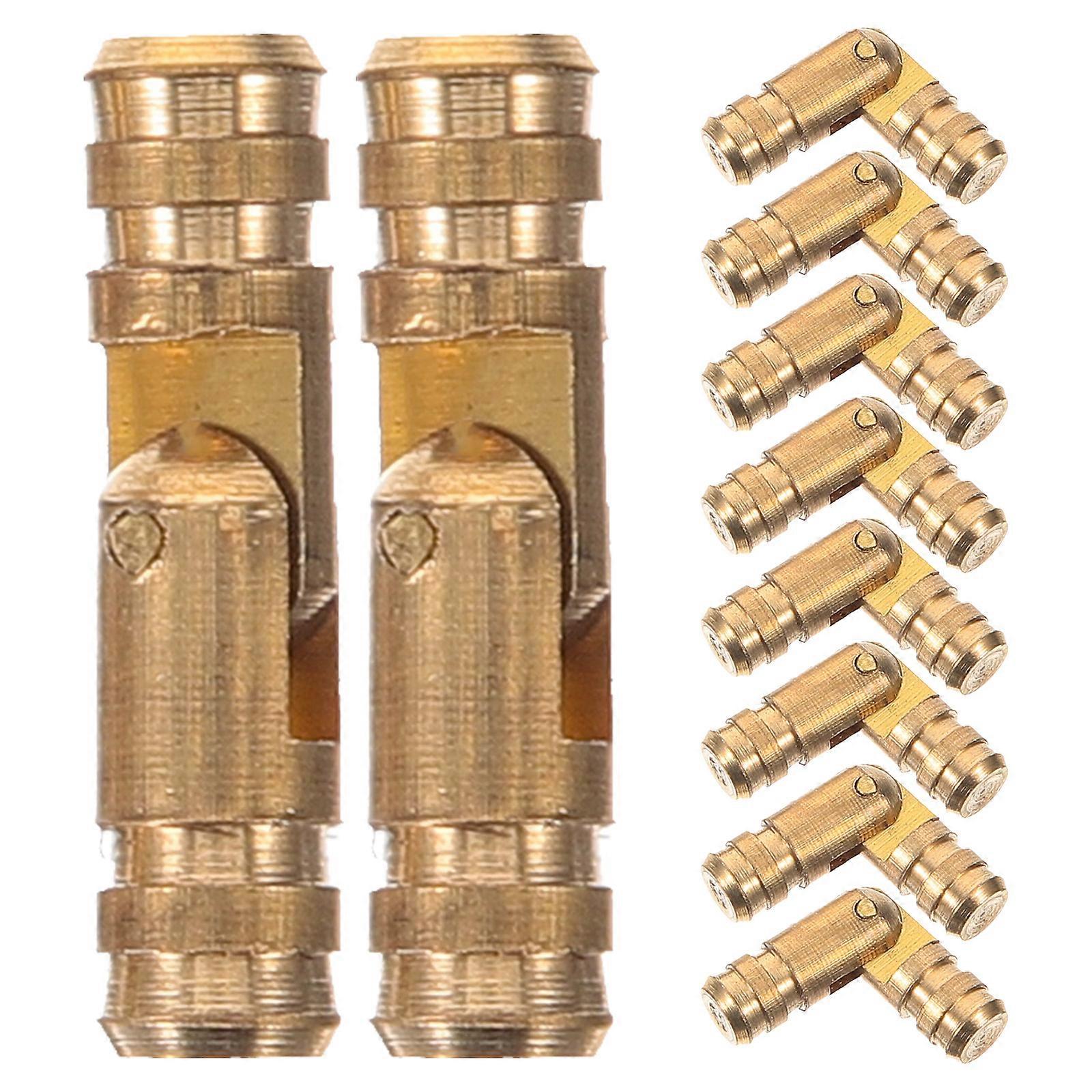 Compact Hinges Mute Operation Jewelry Box 4x17mm Copper 50Pack