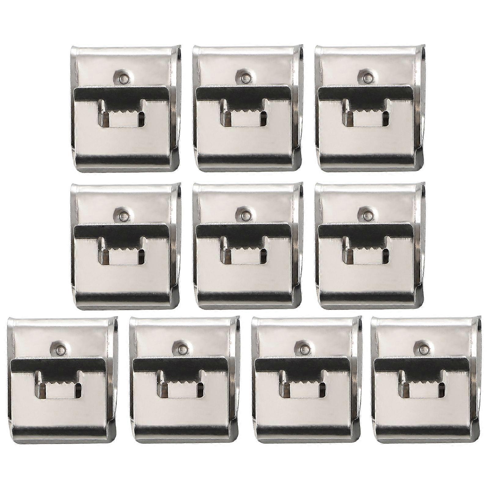 配線クリップ太陽エネルギー設備電気配線プロジェクト2x1.7x1cm 304ステンレス鋼は、電力伝送50個の安全性と安定性を確保します