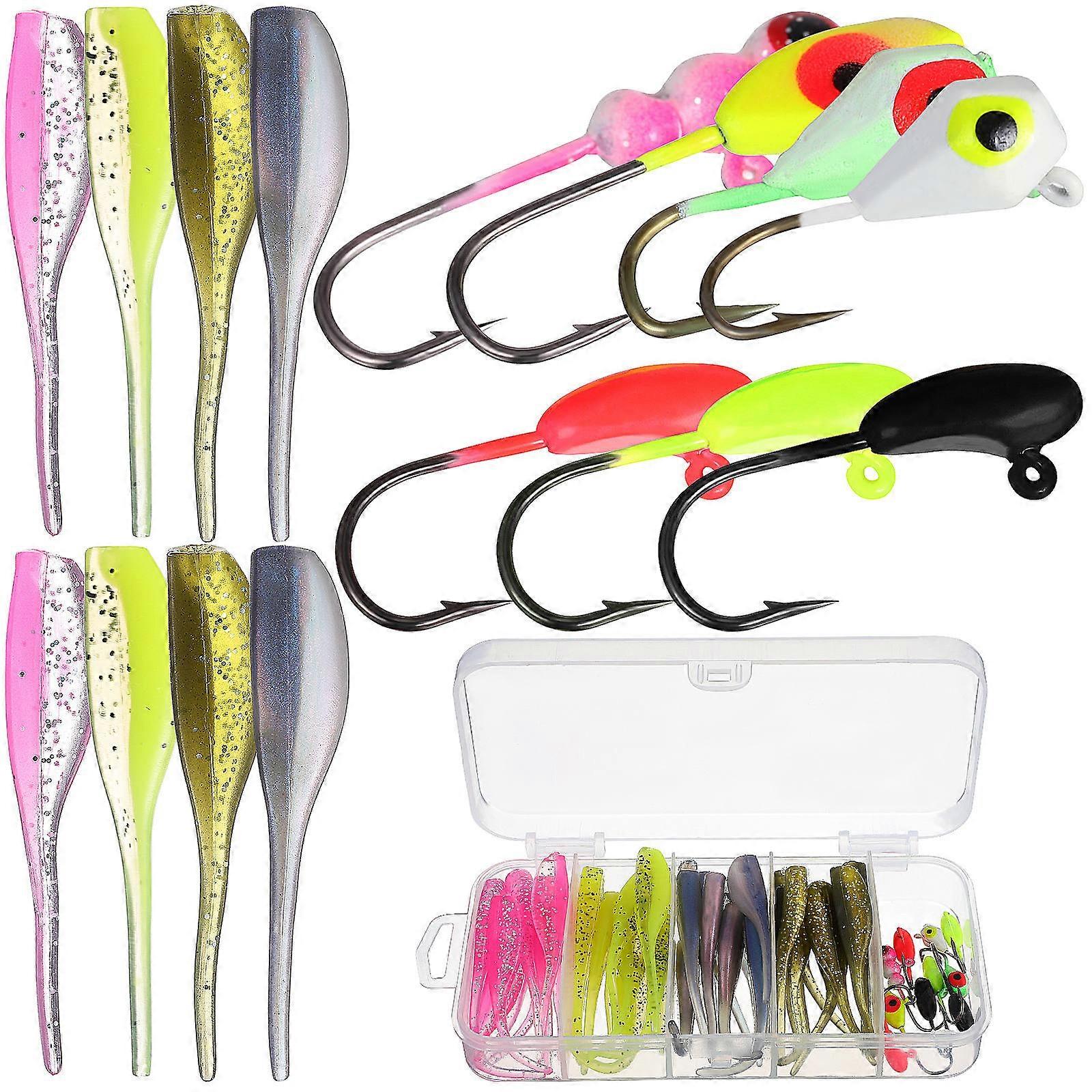 Fishing Tackle Set Saltwater Fishing Accessories Assorted Color Realistic Shapes 40Pcs