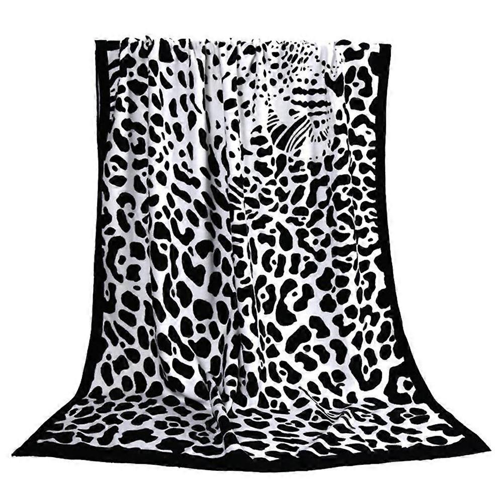Quick Dry Bathing Towel Adult Leopard Print 180x100cm 1Set
