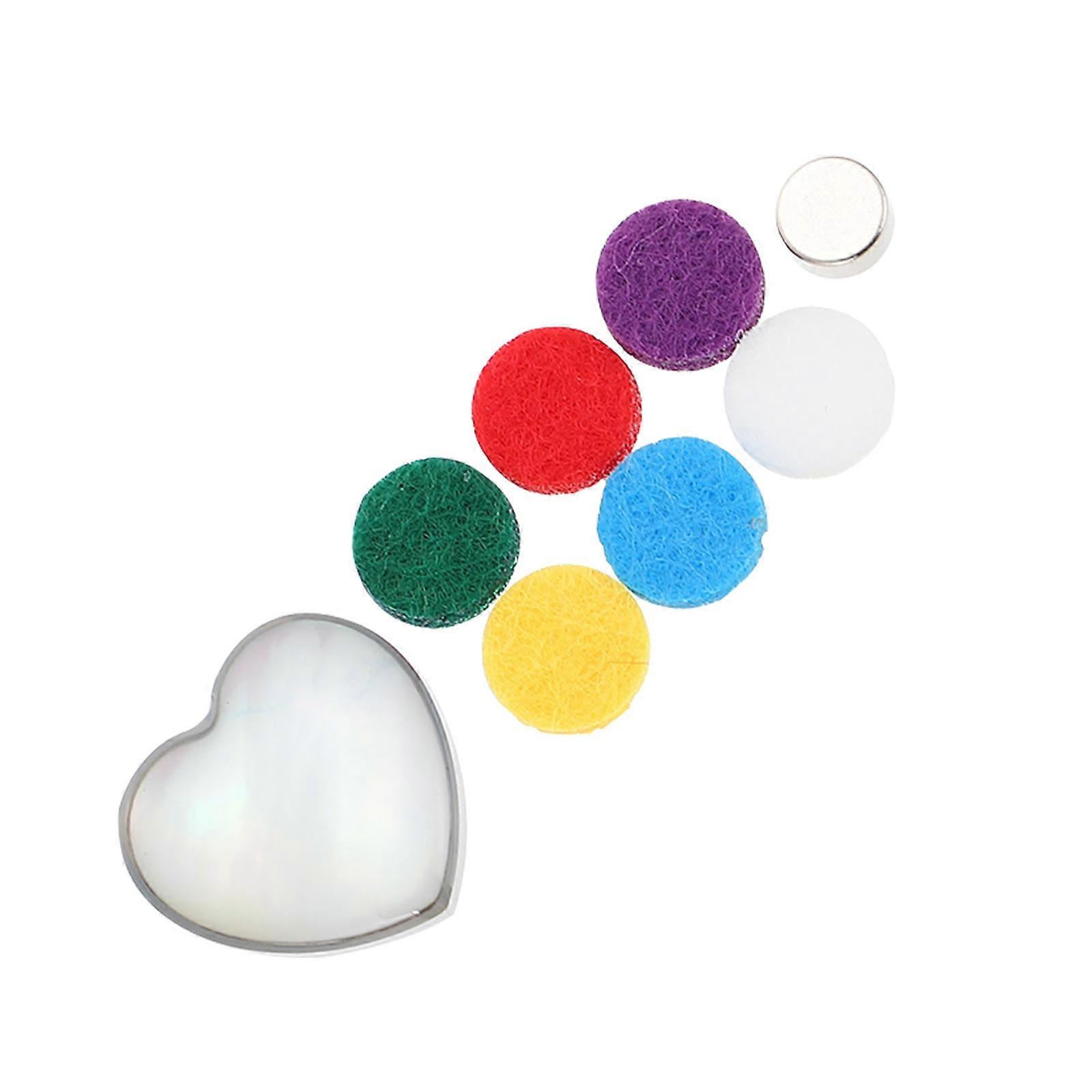 Fragrance Diffuser Clips Diffuser Clip Mask Accessory Heart Shape Stainless Steel 1Set