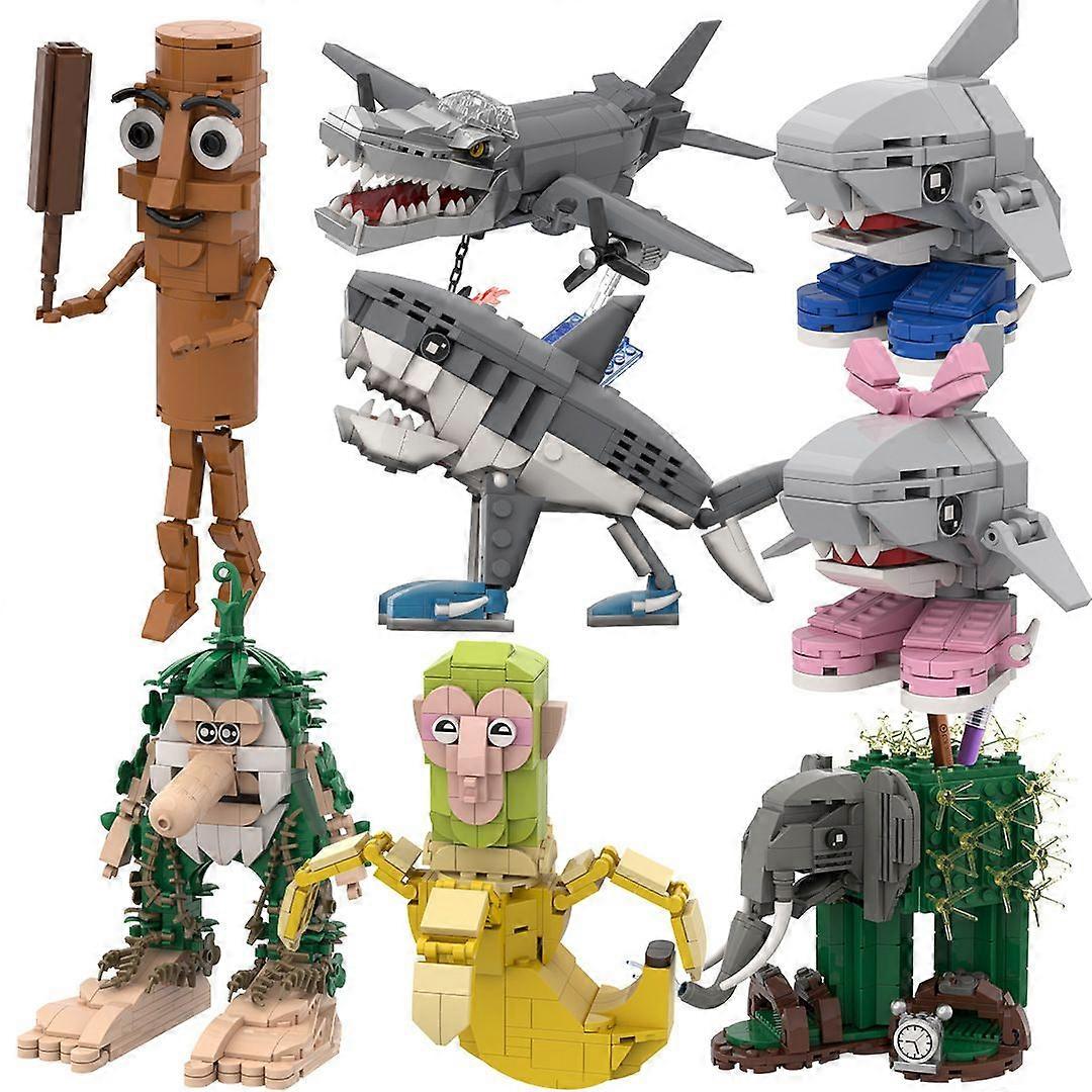 Guidre 12 Pezzi Tung Tung Tung Sahur Figura,Italian Brainrot Figure Set,Italian Brainrot BRR BRR Patapim,Regalo Divertente Per Compleanno,Gaming E Amici