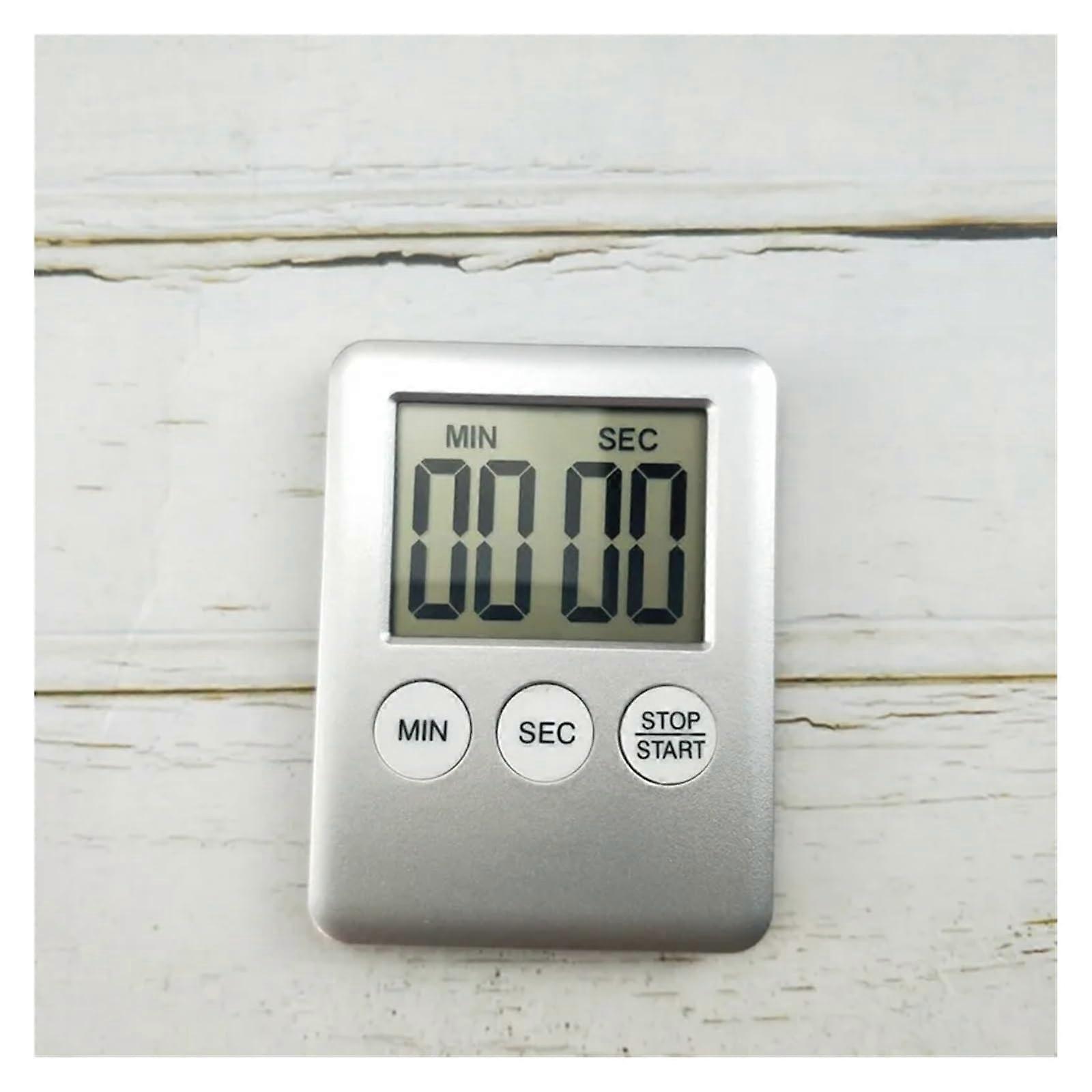 Kochen Timer LCD Digital Display Kitchen Countdown Timer Mechanical And Digital Magnetic Grigio