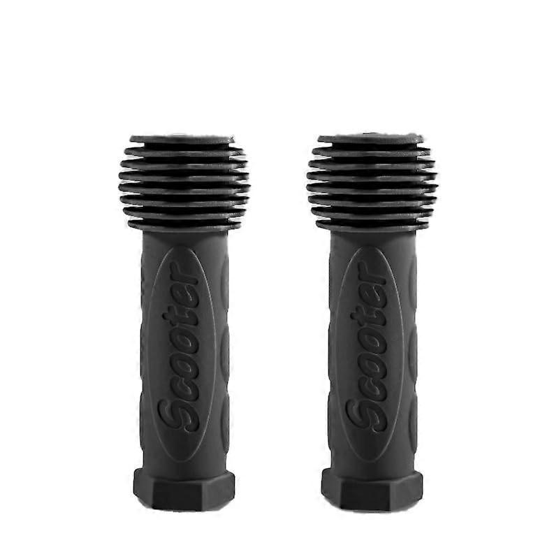 Bicycle grips 22mm slipresistant soft rubber ergonomic handlebar grips for scooter tricycle bike, 1 pair black
