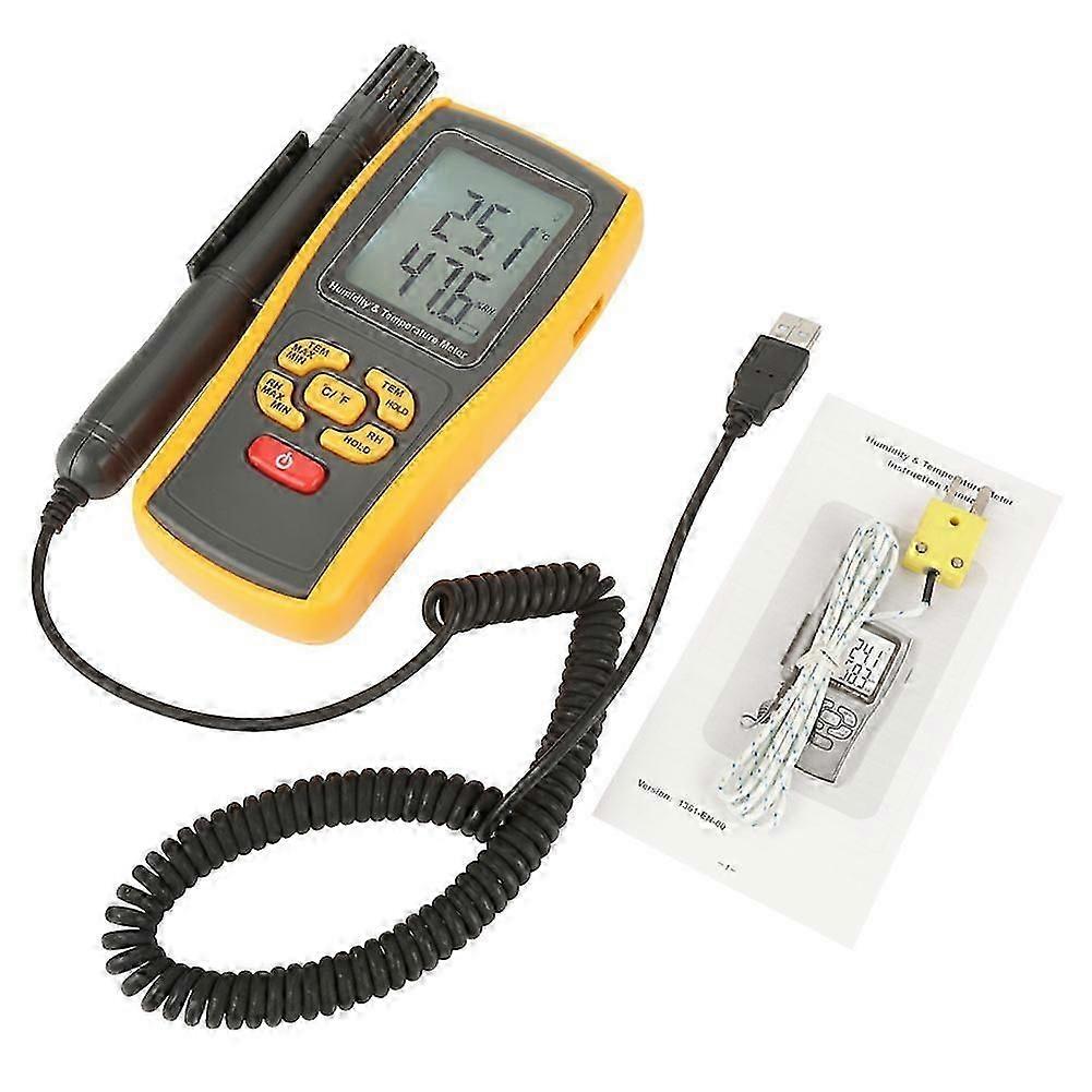 GM1361 Digital Humidity & Temperature Meter 10 to 50 K Type 30 to 1000