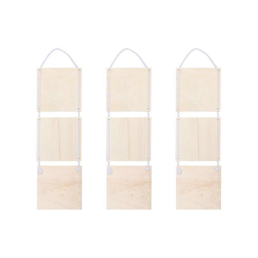 壁掛けの装飾のための壁のペンダントの装飾空白の木製ボード家の装飾15x15cmベージュ色