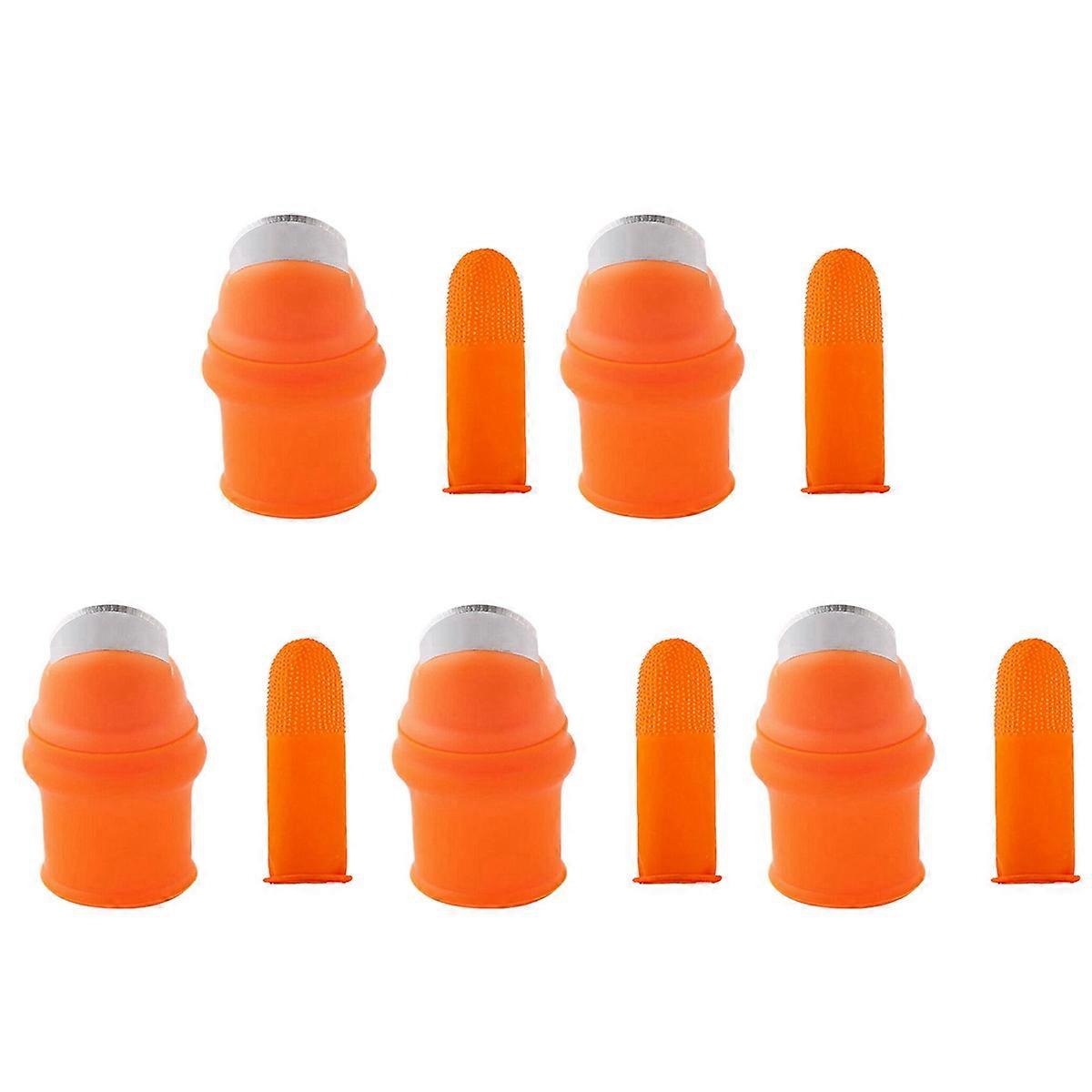 Gardening Silicone Thumb Knife with Finger for Fruits Vege-L