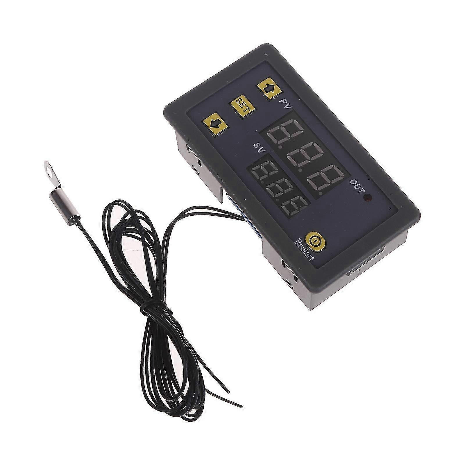 Temperature Controller Digital LED Temperature Controller Module Mini Thermostat ON OFF with Waterproof Sensor Probe