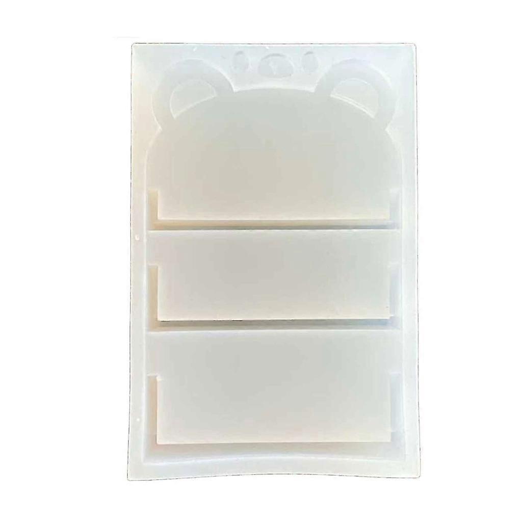 Mini Bear Display Stand Mold Resin Casting Home Decor Shelf (Size: XX)