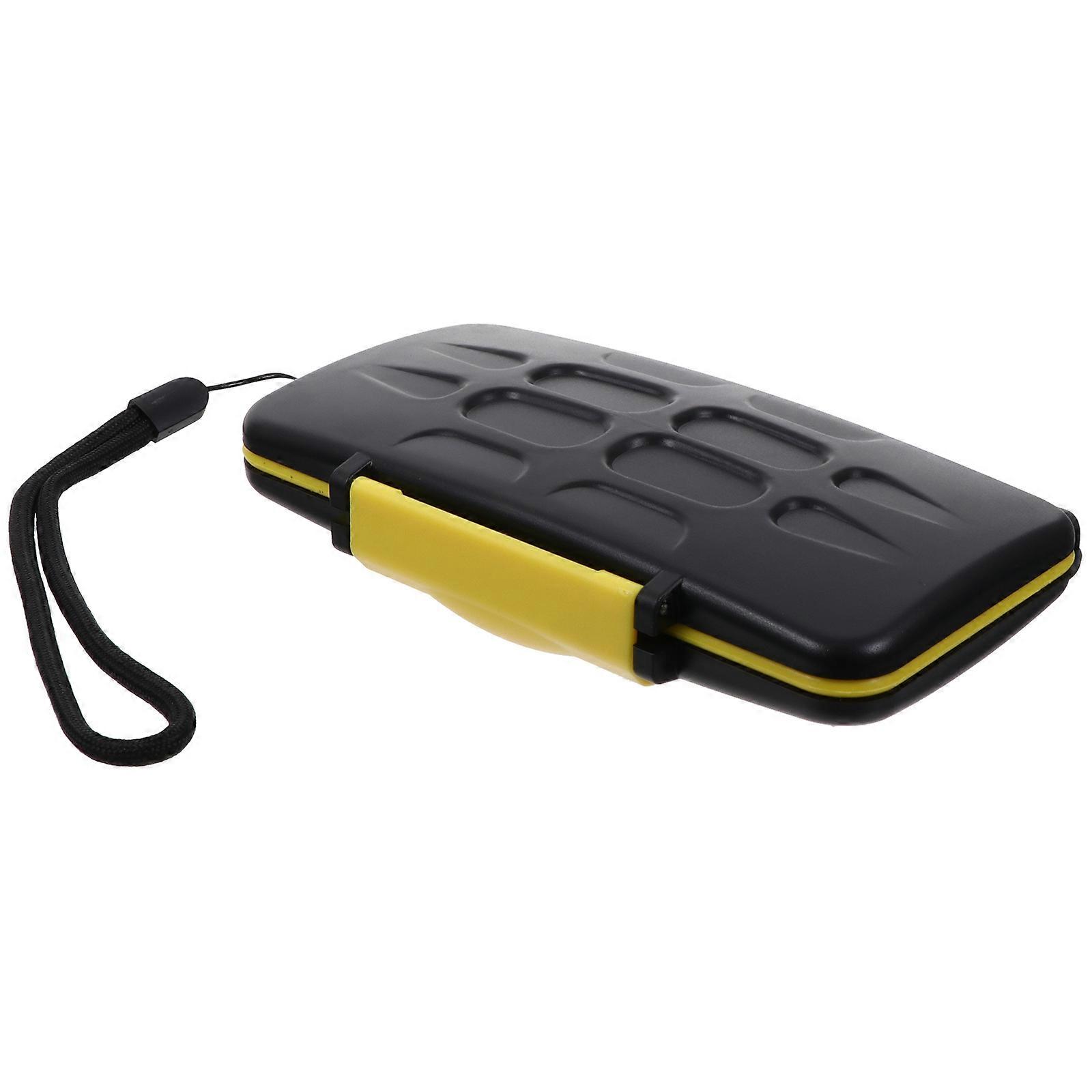 Camera Case Small Waterproof Drop Resistant For Cards 15X8.5X2.5CM Black 1Pack