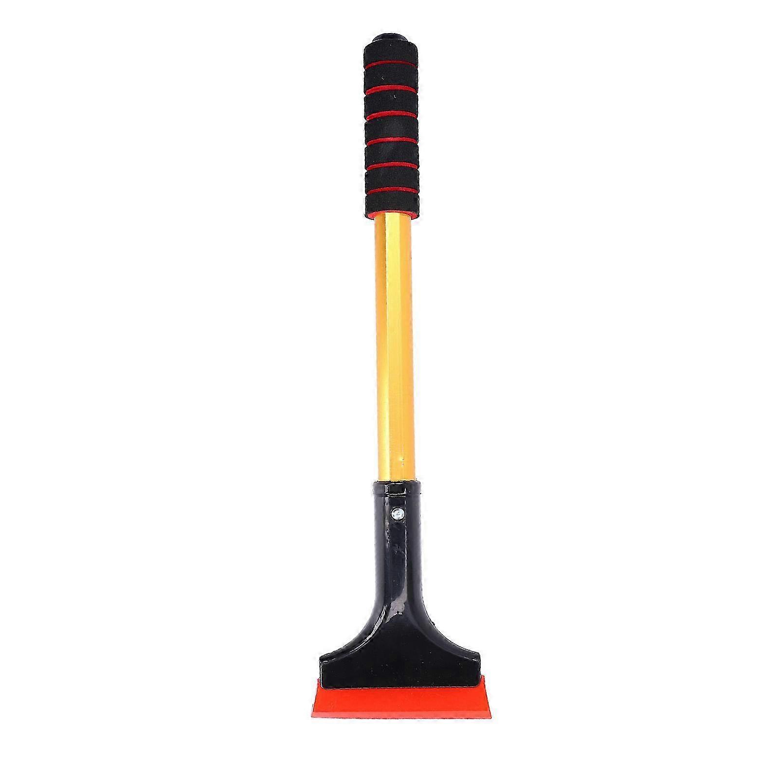 Extendable Soft PVC Snow Shovel with Nonslip Handle and Ice Scraper for SUVs and Trucks