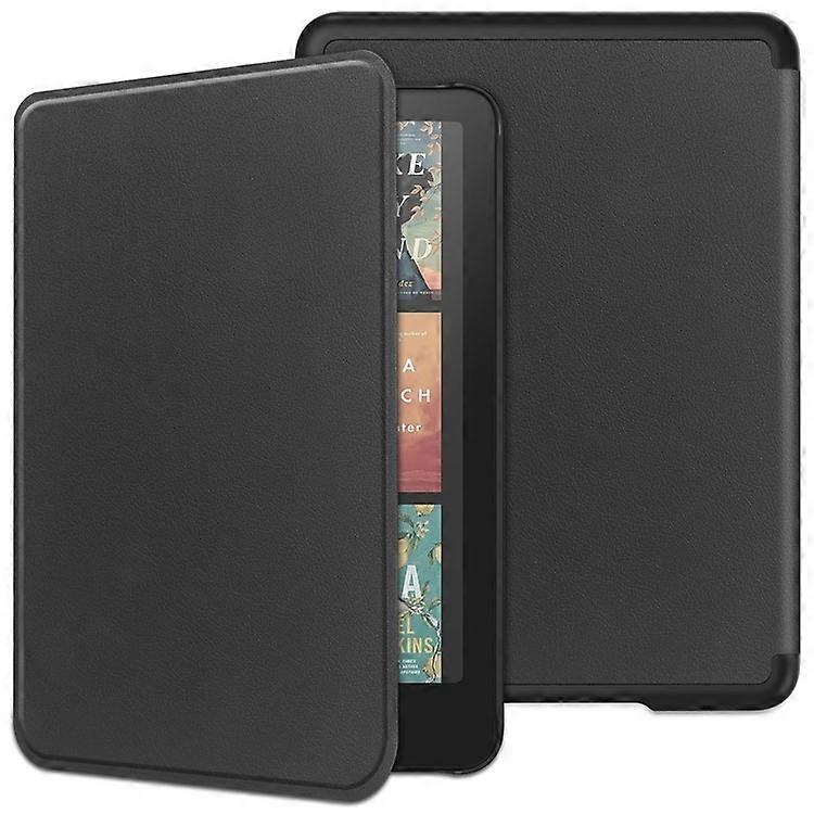 For Amazon Kindle Colorsoft Kindle Paperwhite (2024) Case PC + PU E-Reader Cover Support Auto Wake Sleep Black